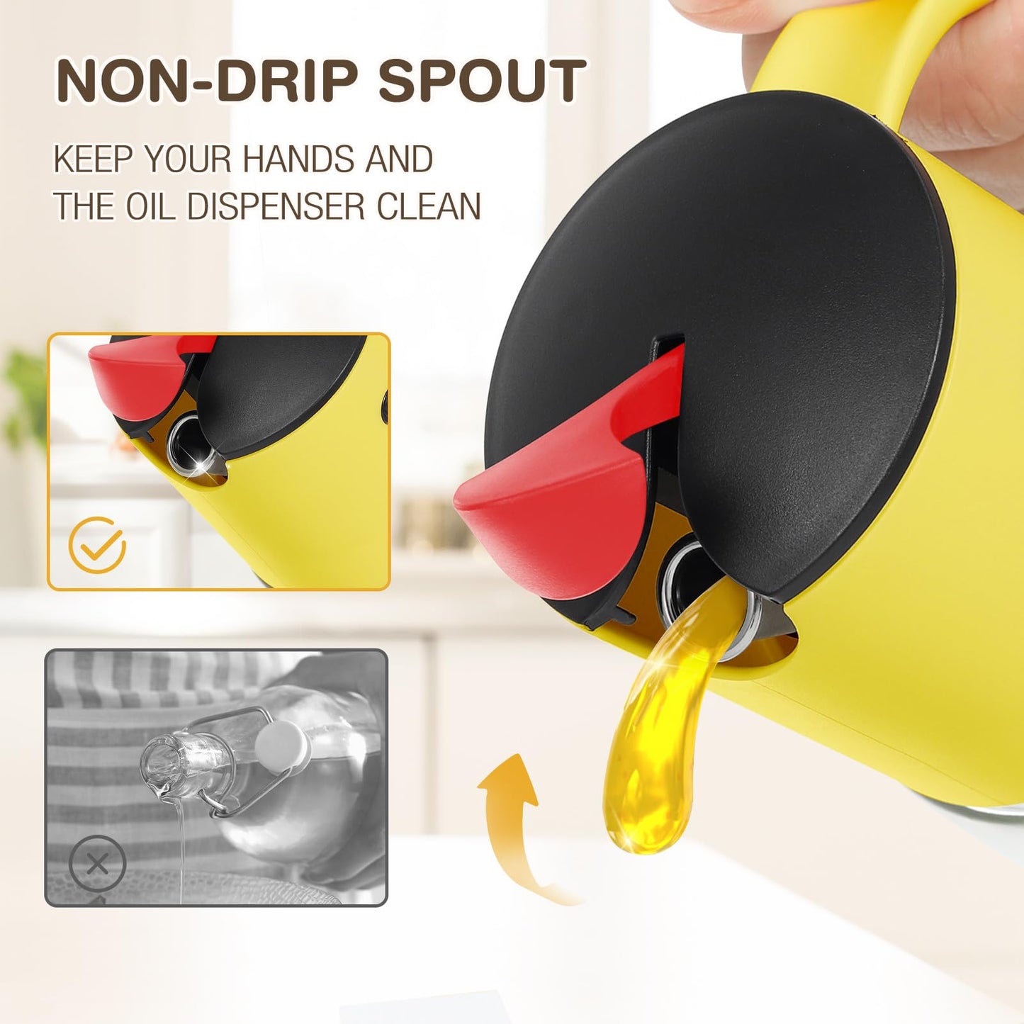Olive Oil Dispenser Bottles - Set of 2