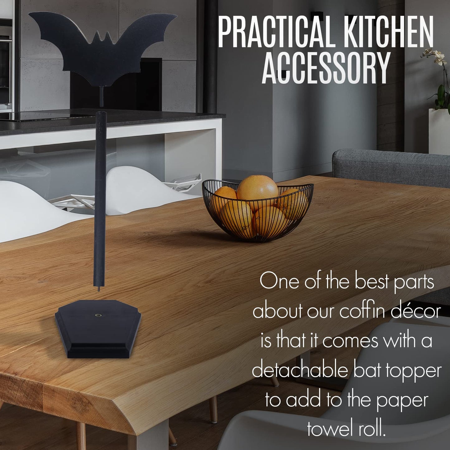 Bat Paper Towel Holder - Gothic Kitchen Decor