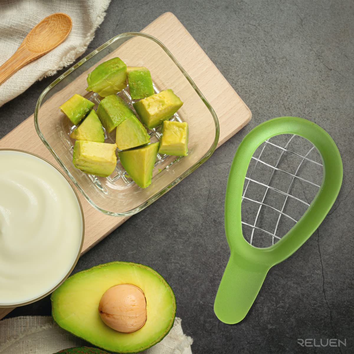 Handy Avocado and Food Cubing Tool
