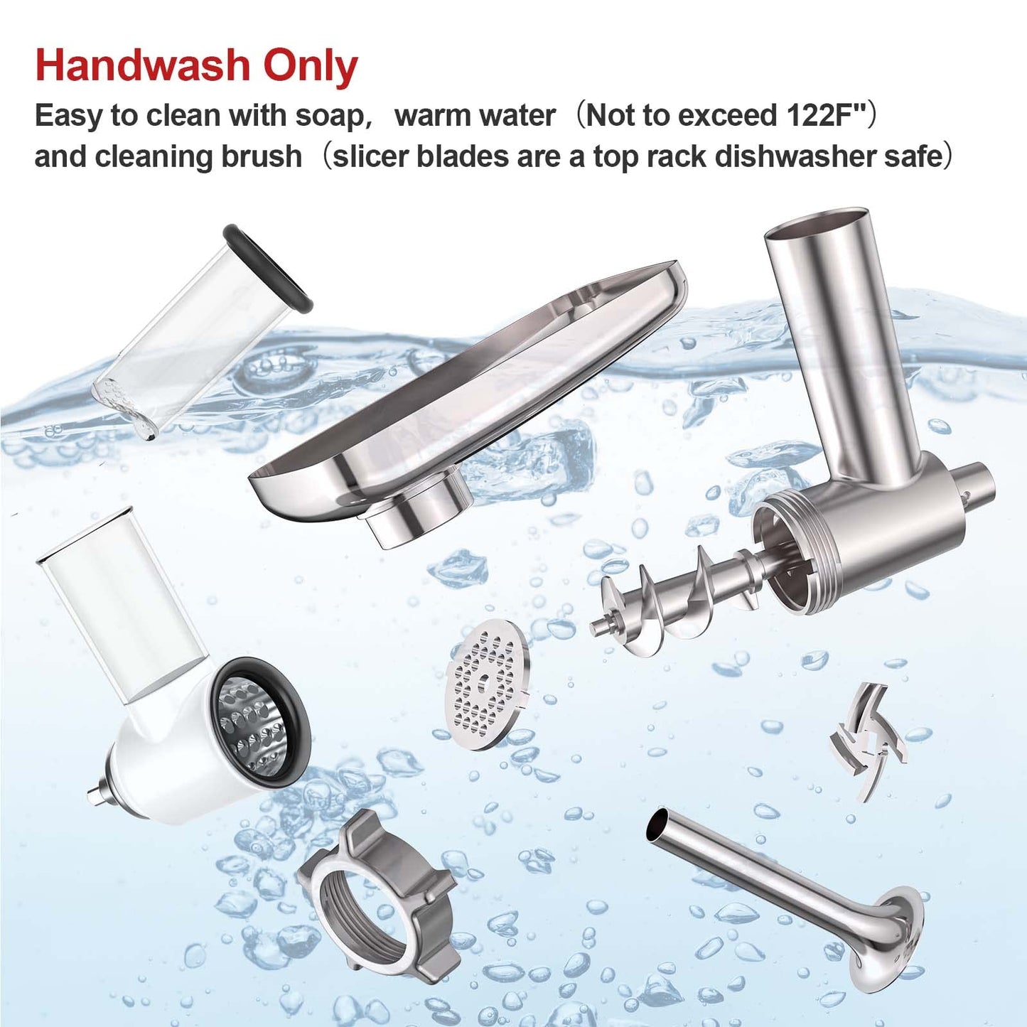 Meat Grinder & Slicer Shredder for KitchenAid