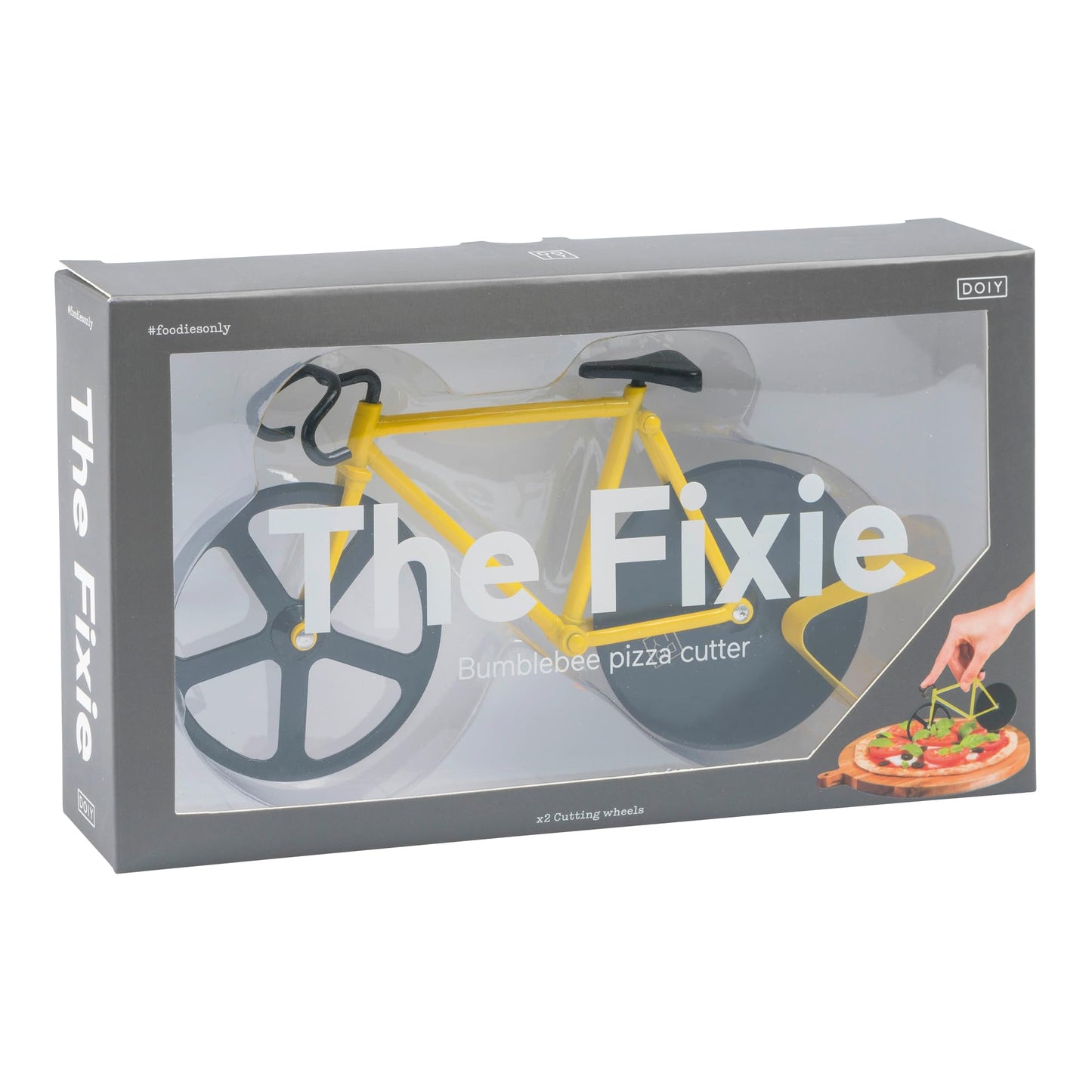Bicycle Pizza Cutter - Black & Yellow