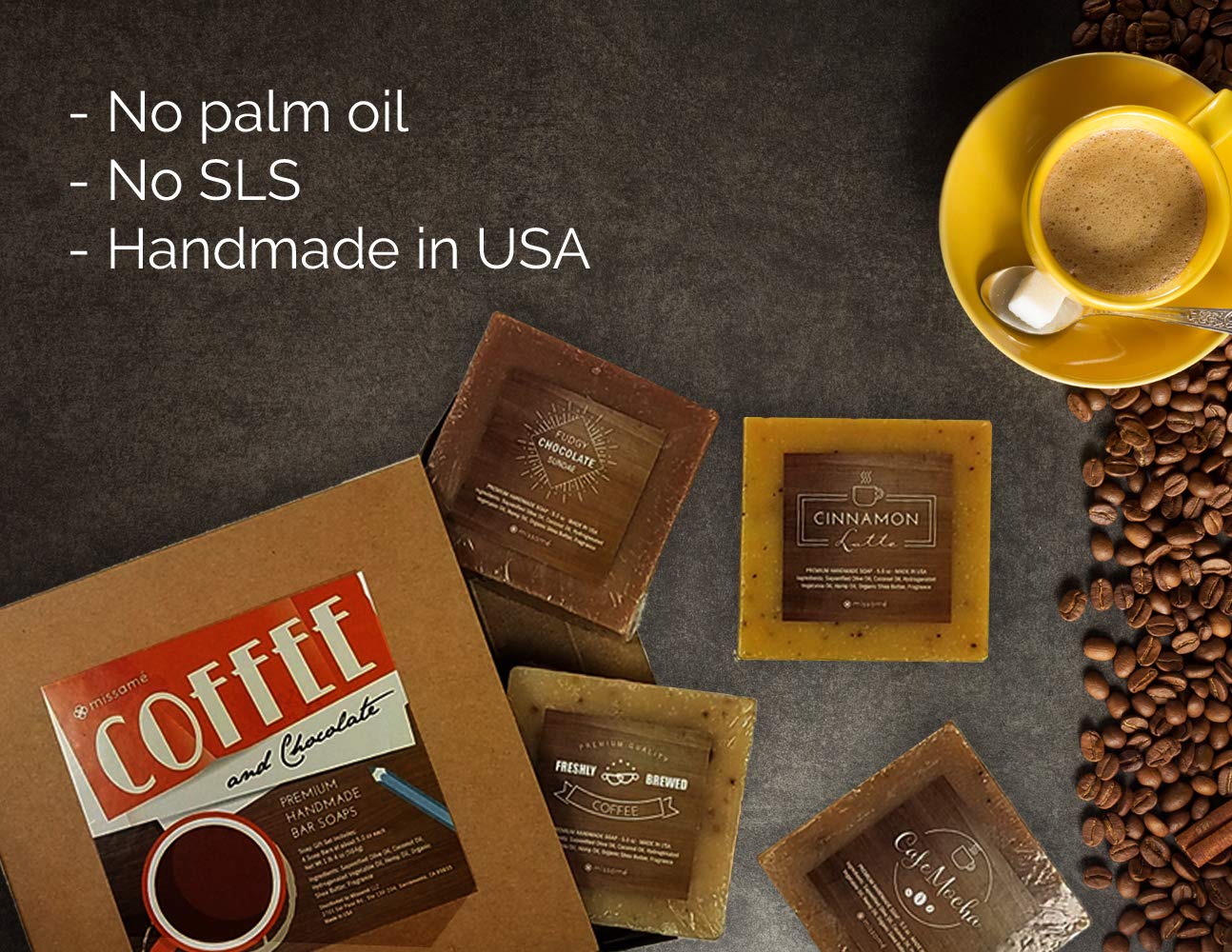 Handmade Bar Soap Gift Set - Coffee & Chocolate