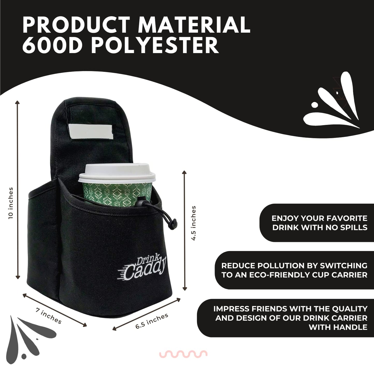 Portable Drink Carrier and Reusable Cup Holder
