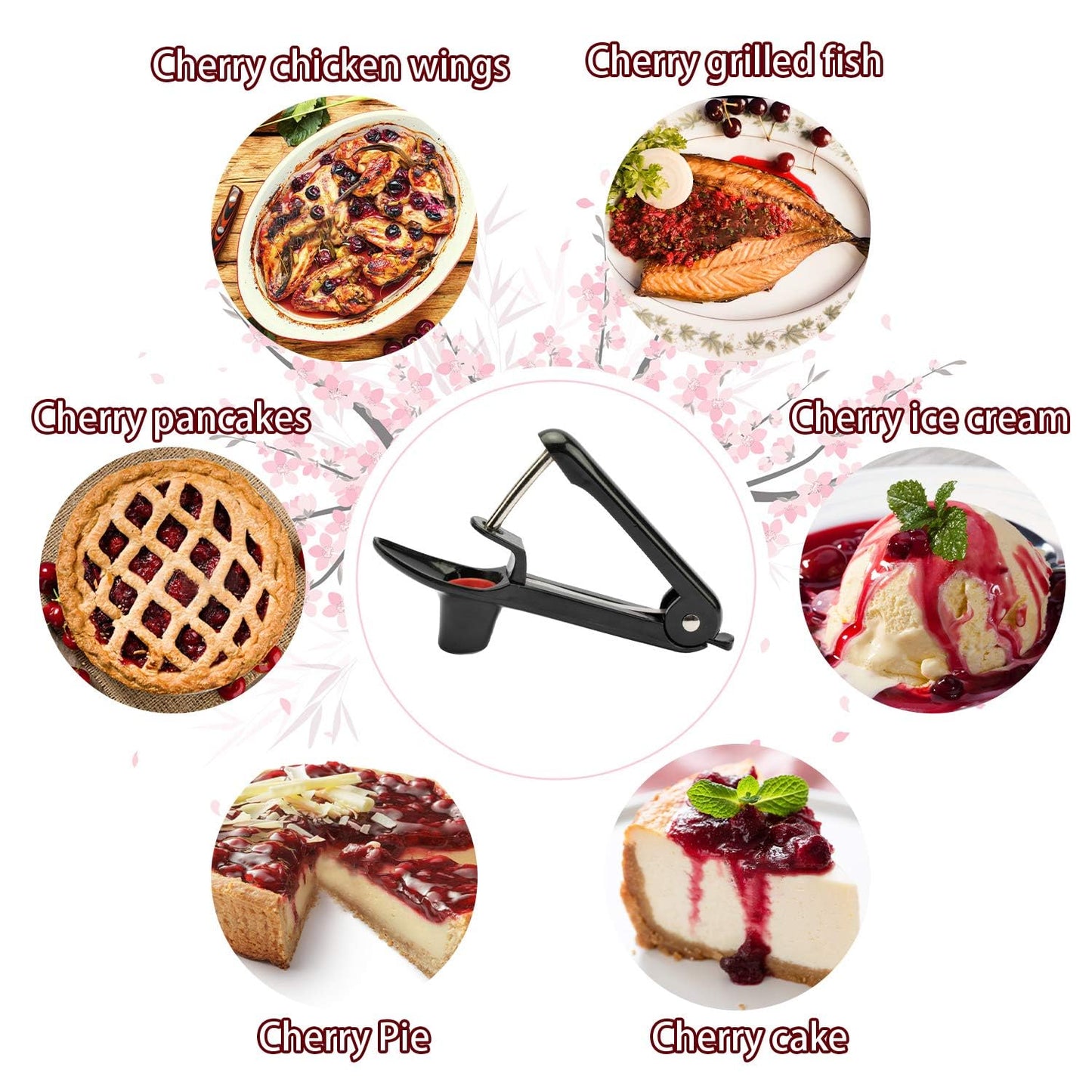 Cherry Pitter - Stainless Steel Handheld Tool