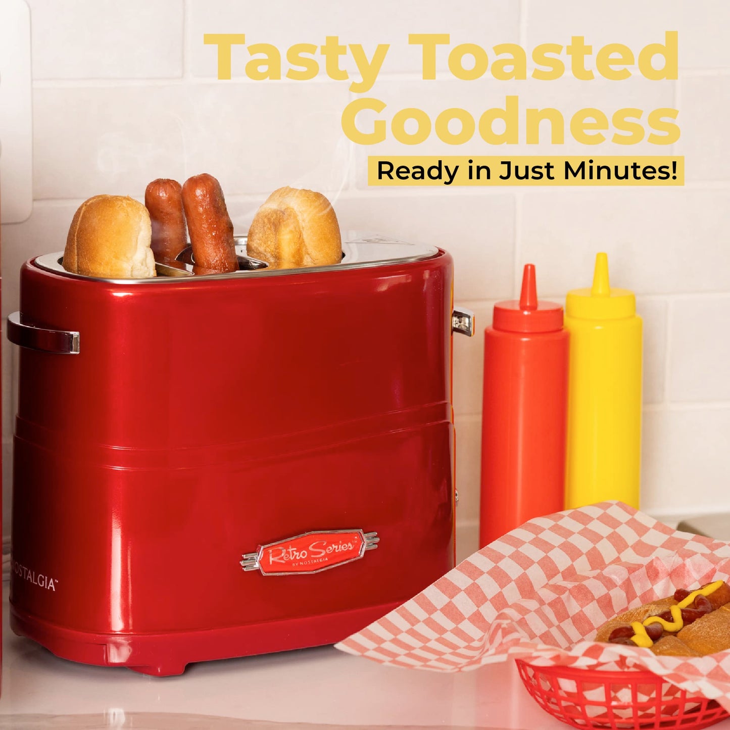 2 Slot Hot Dog and Bun Toaster