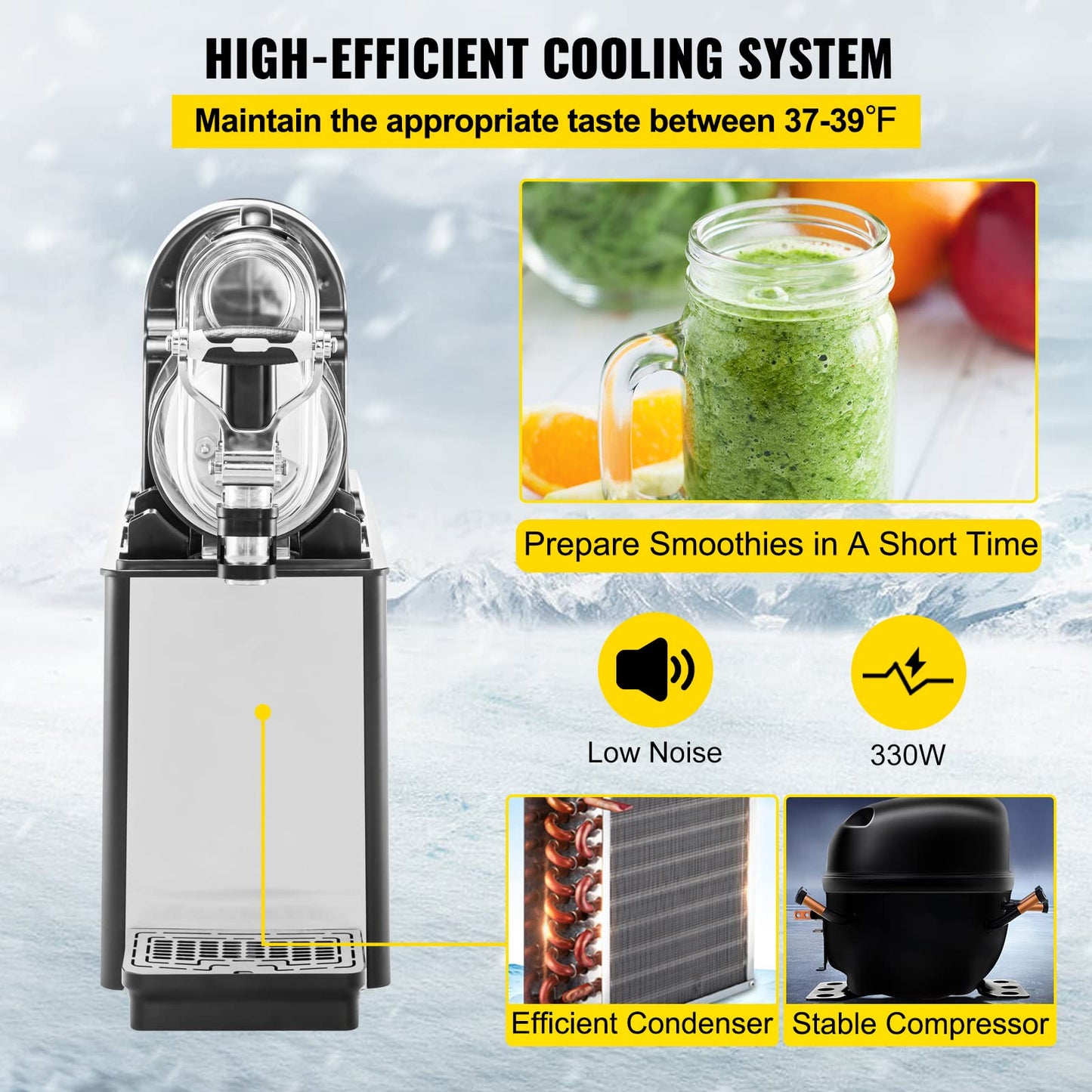 Slushy Machine for Home and Commercial Use