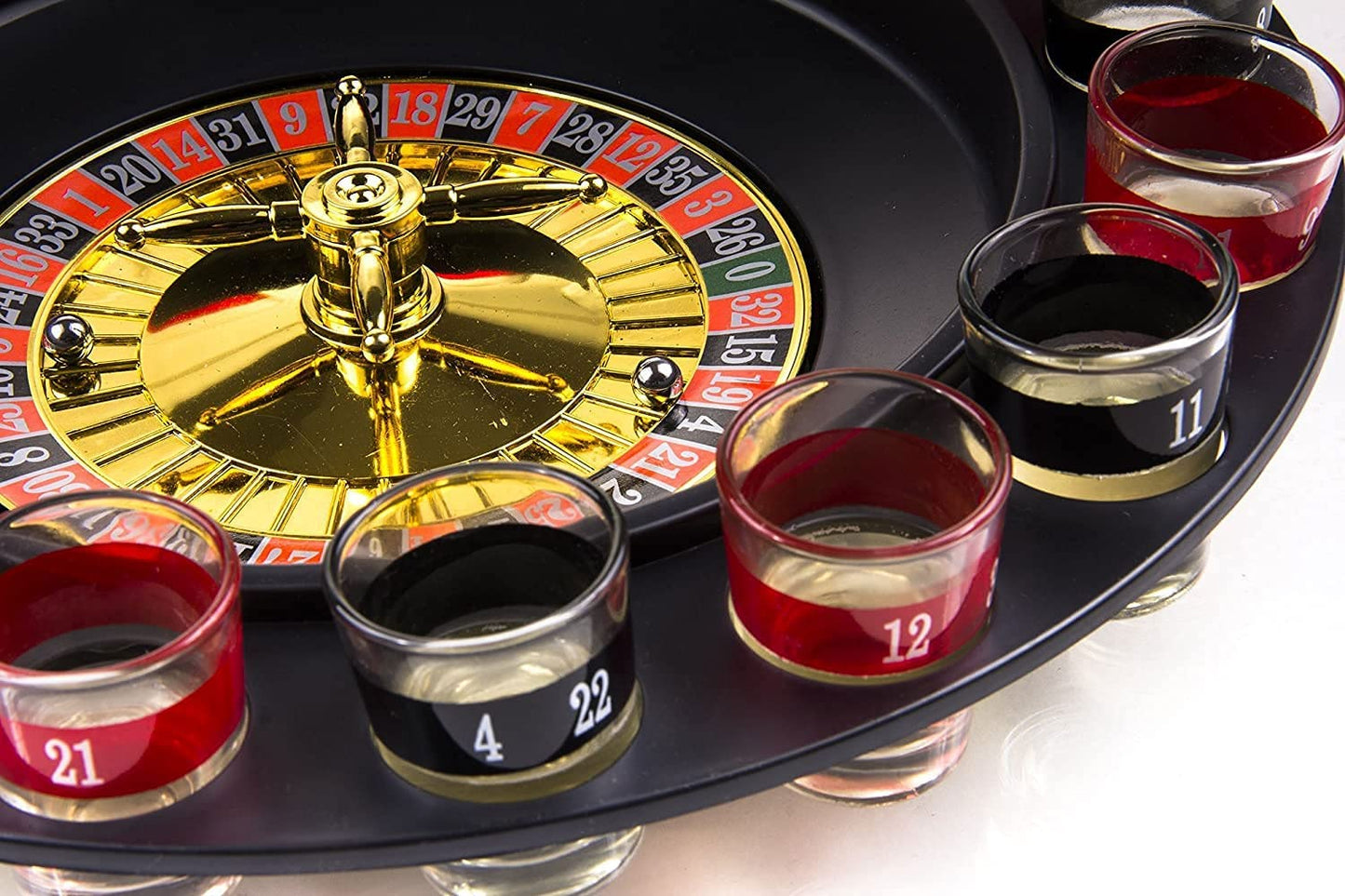 Shot Glass Roulette Drinking Game Set