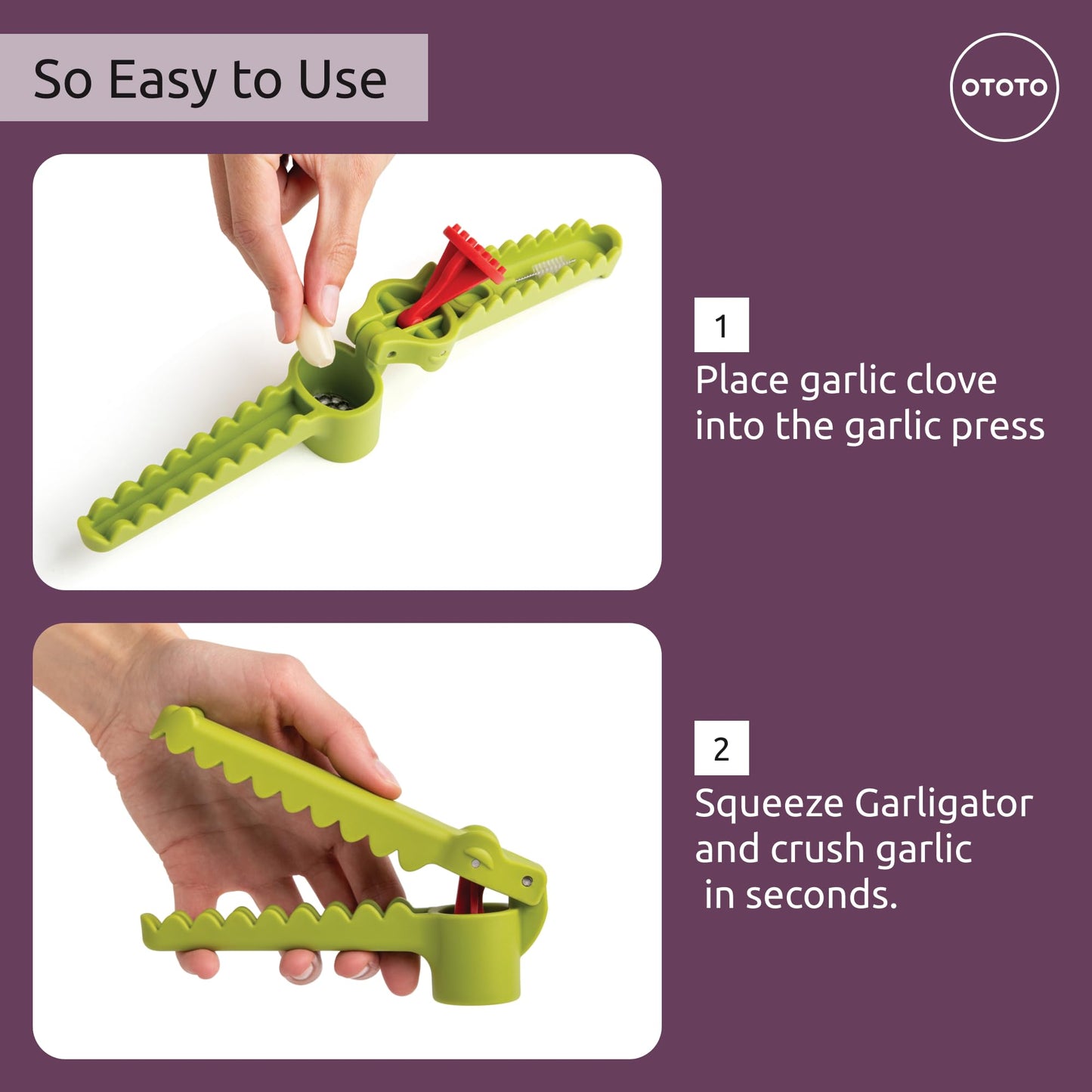 Garligator Garlic Press