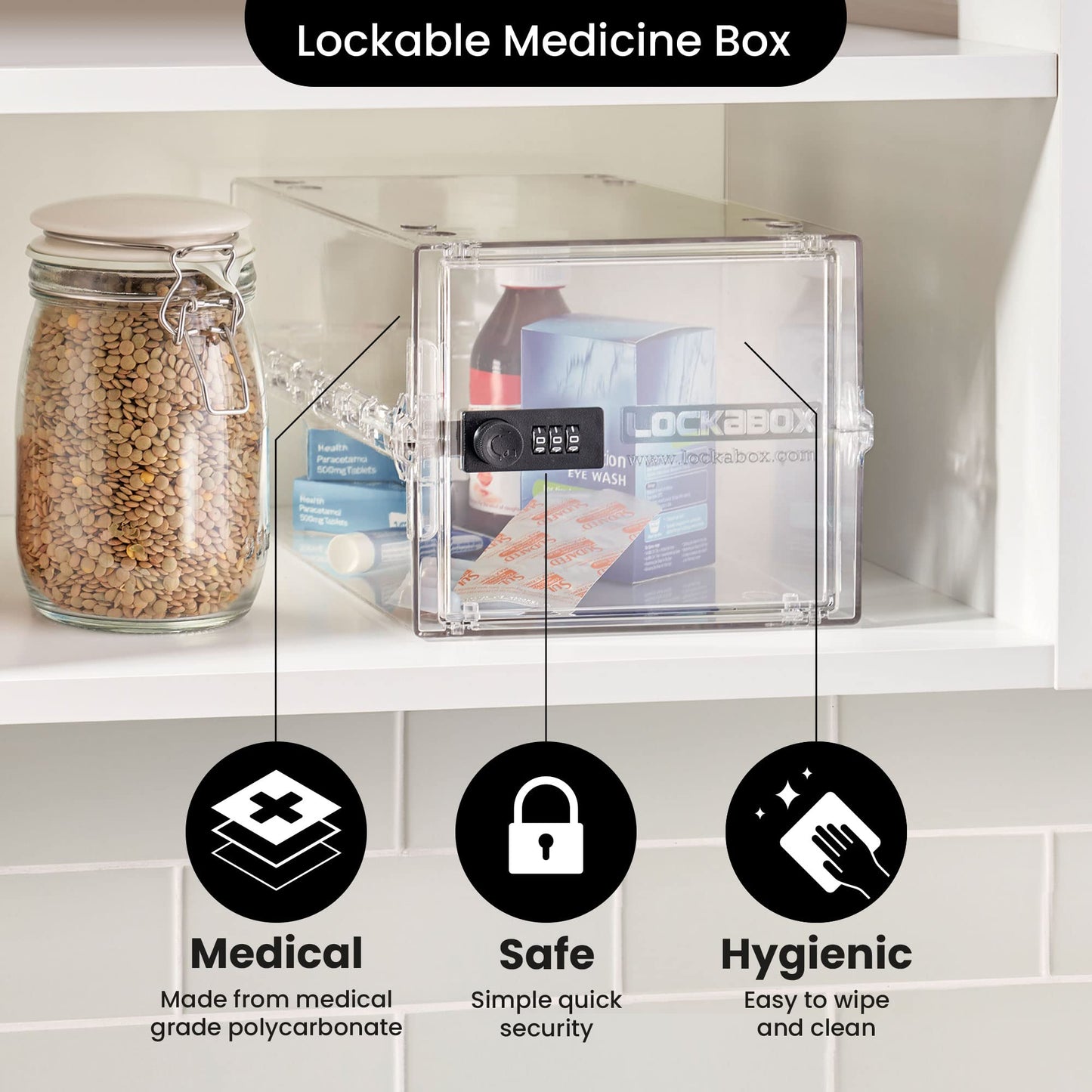 Lockable Storage Box for Food and More
