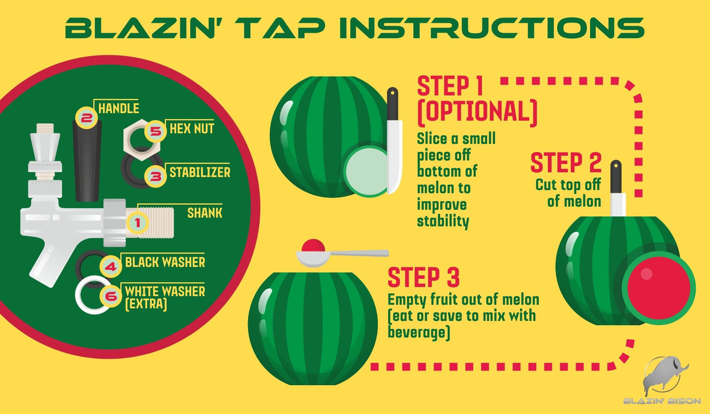 Watermelon Tap Keg Kit - Drink Dispenser