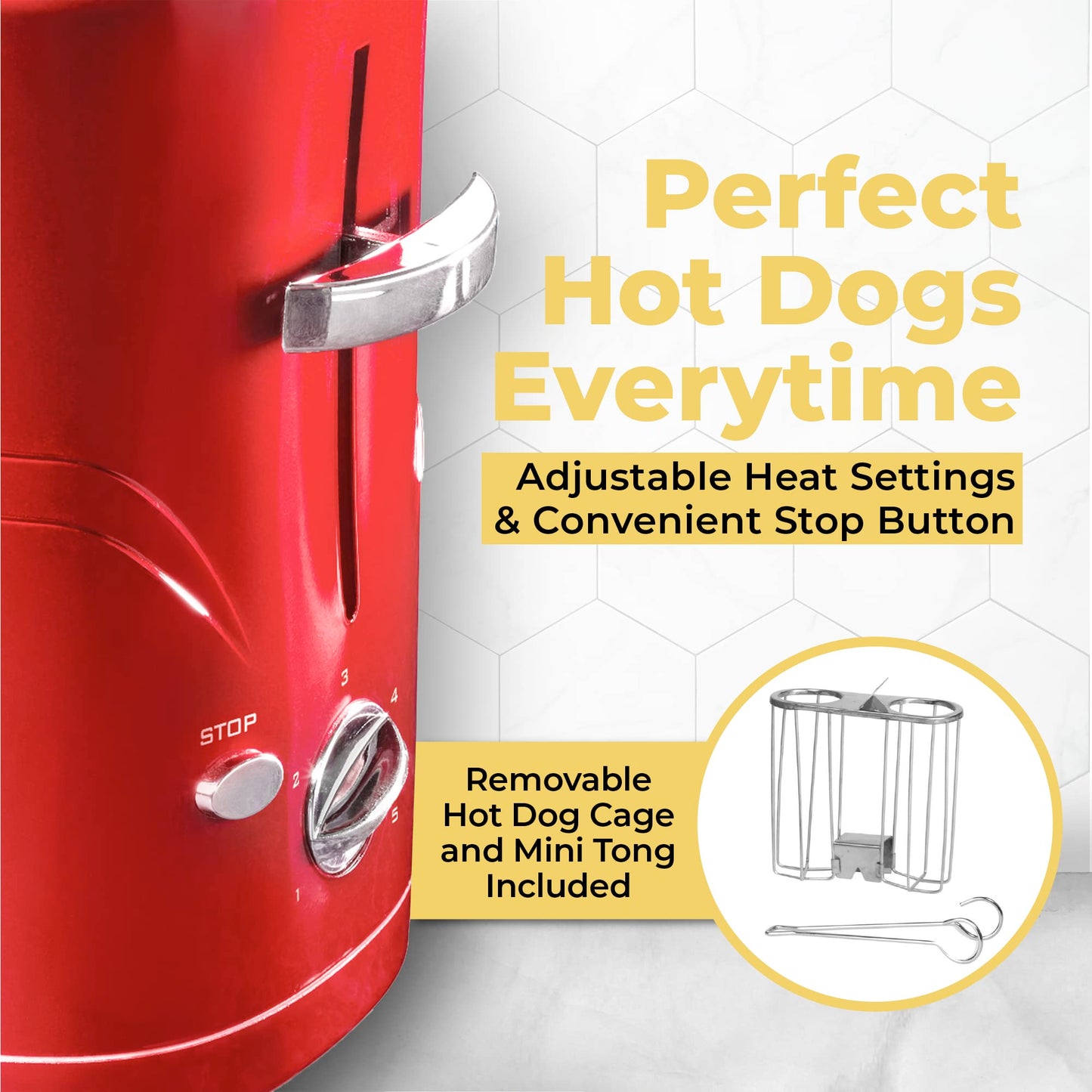 2 Slot Hot Dog and Bun Toaster
