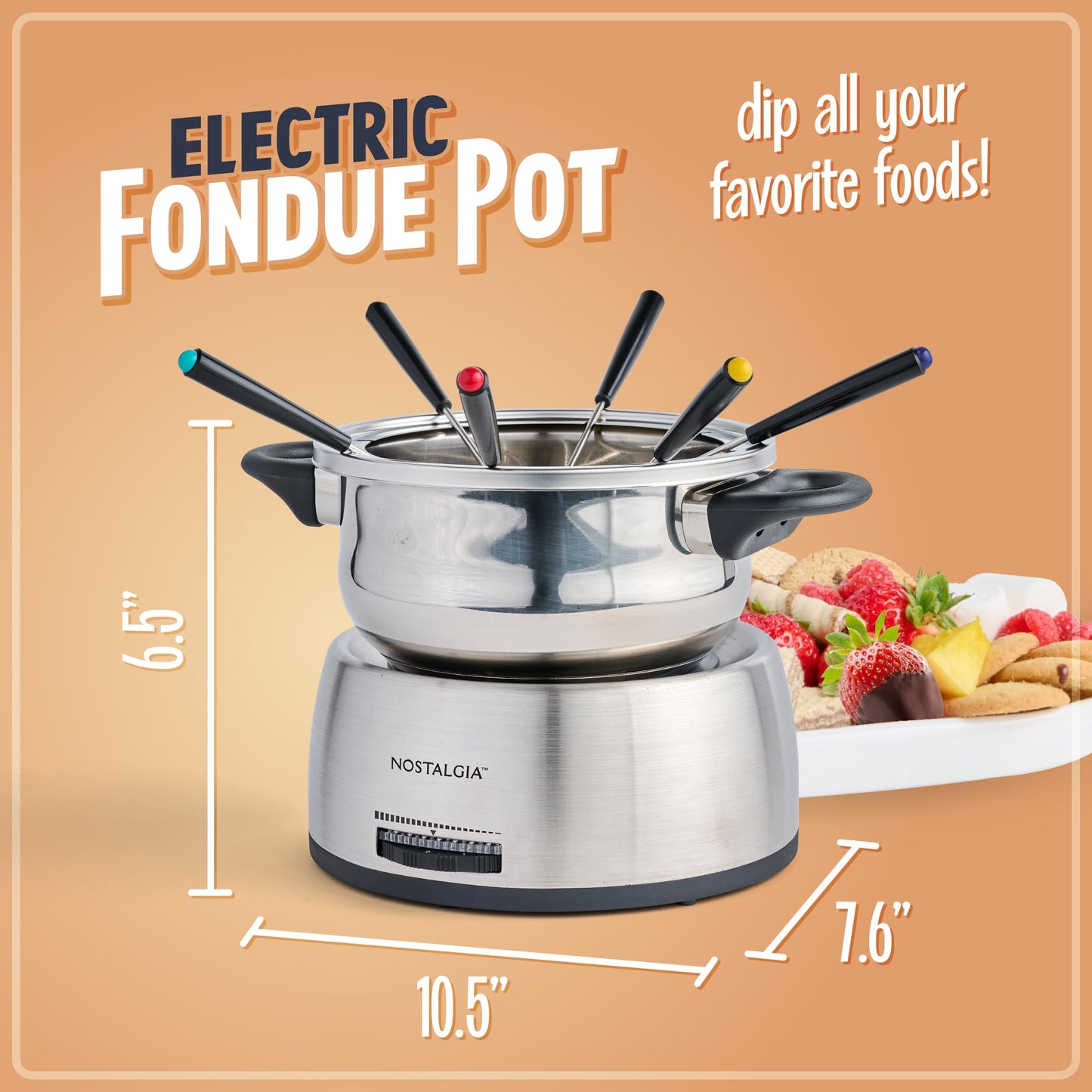 6-Cup Electric Fondue Pot Set