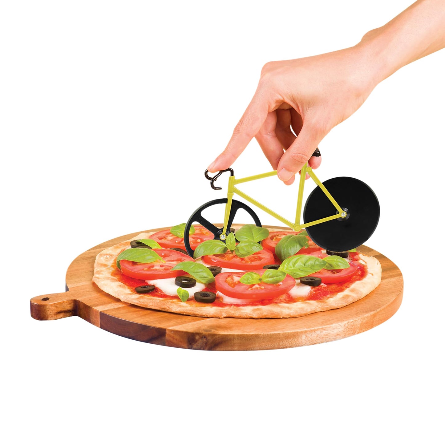 Bicycle Pizza Cutter - Black & Yellow