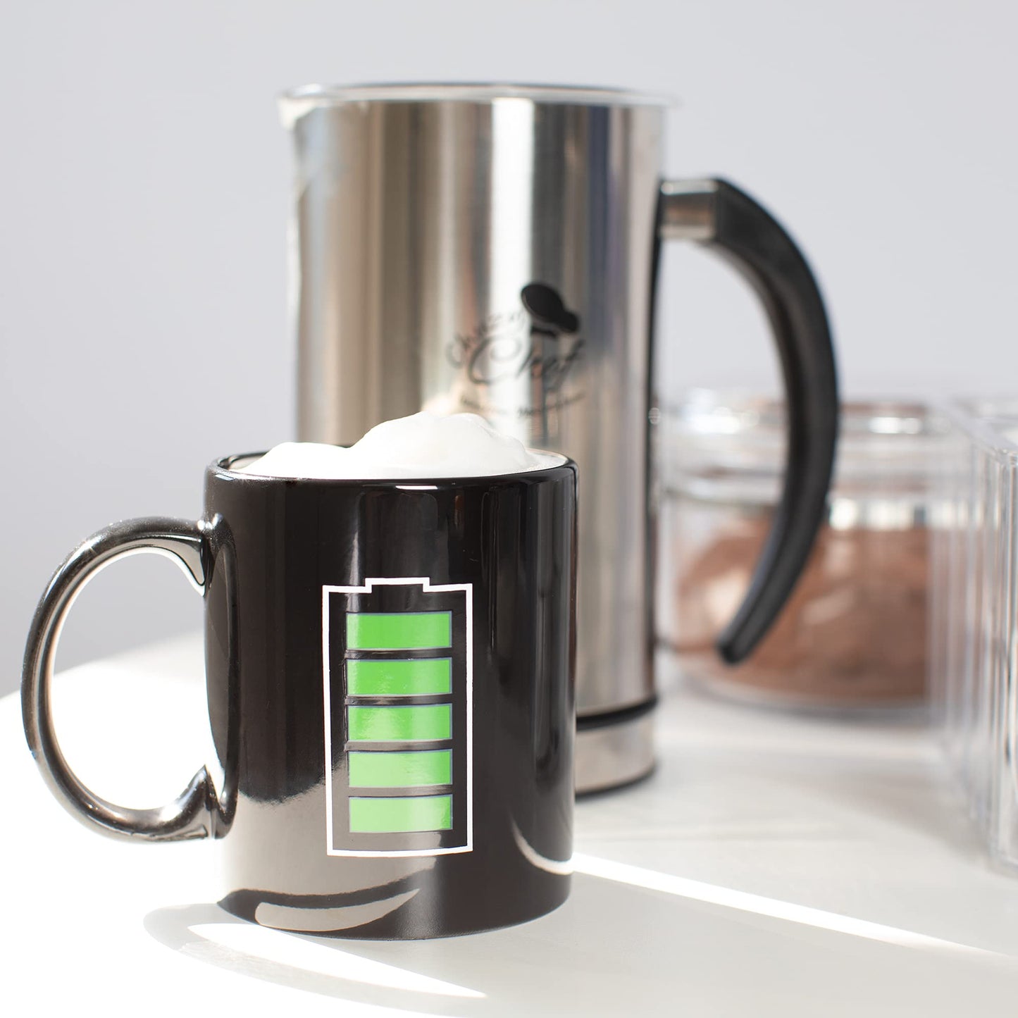 Heat Changing Funny Mug - Battery Design
