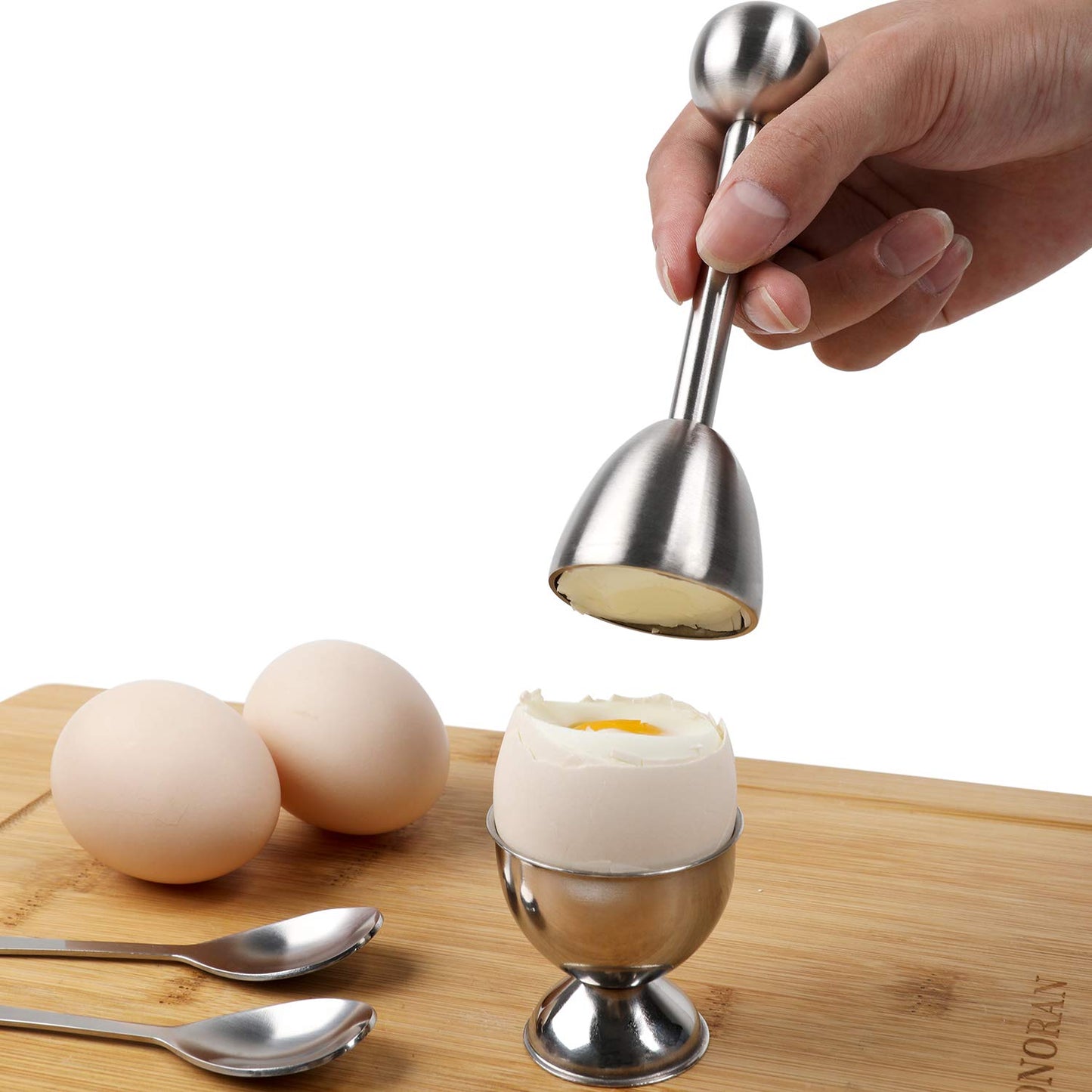 Egg Topper Set with Spoons and Cups