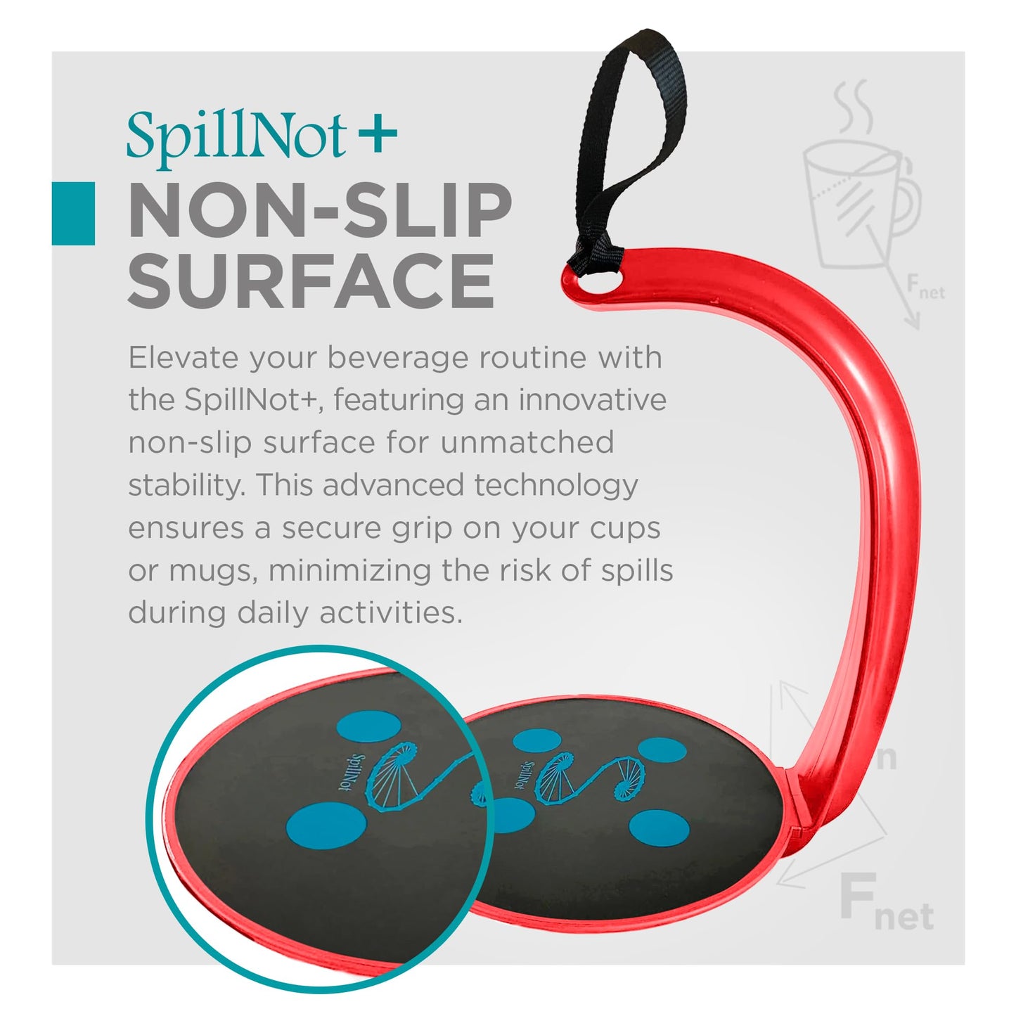 SpillNot+ - Portable Handheld Beverage Carrier
