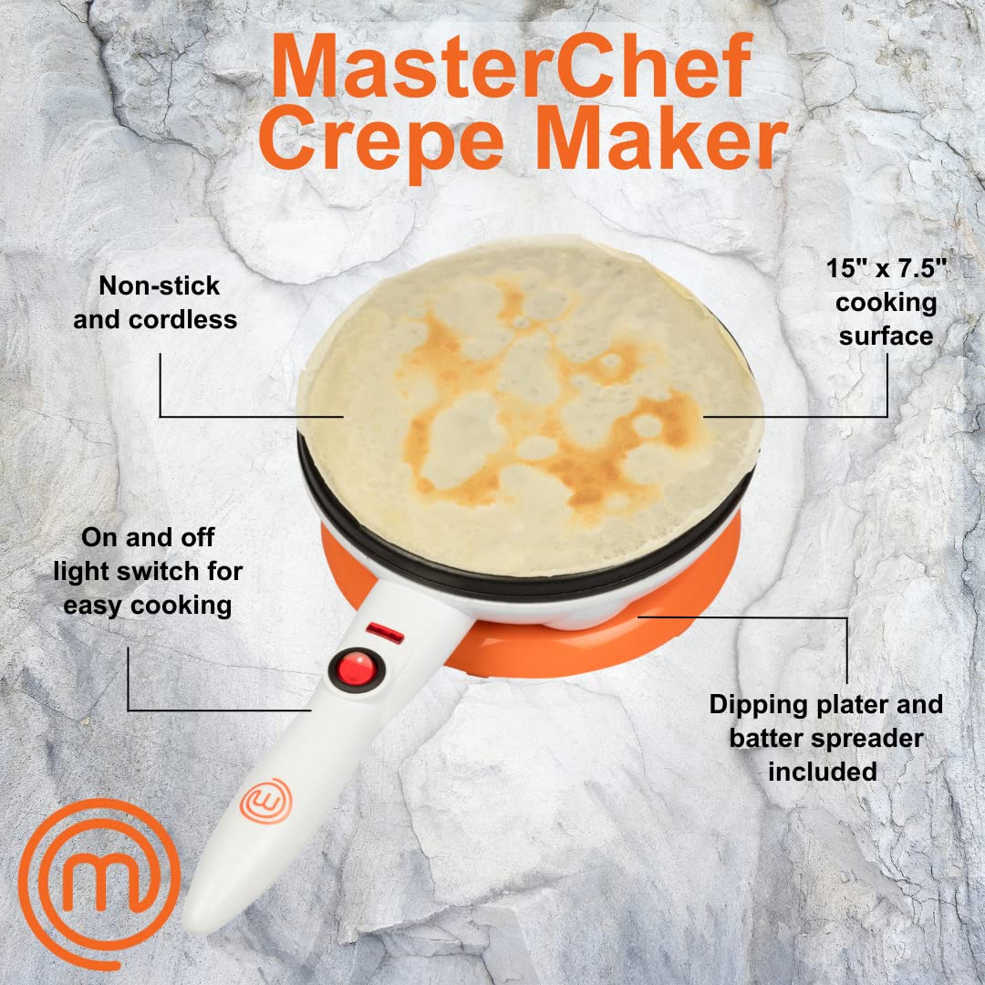 Cordless Crepe Maker with Non-stick Plate