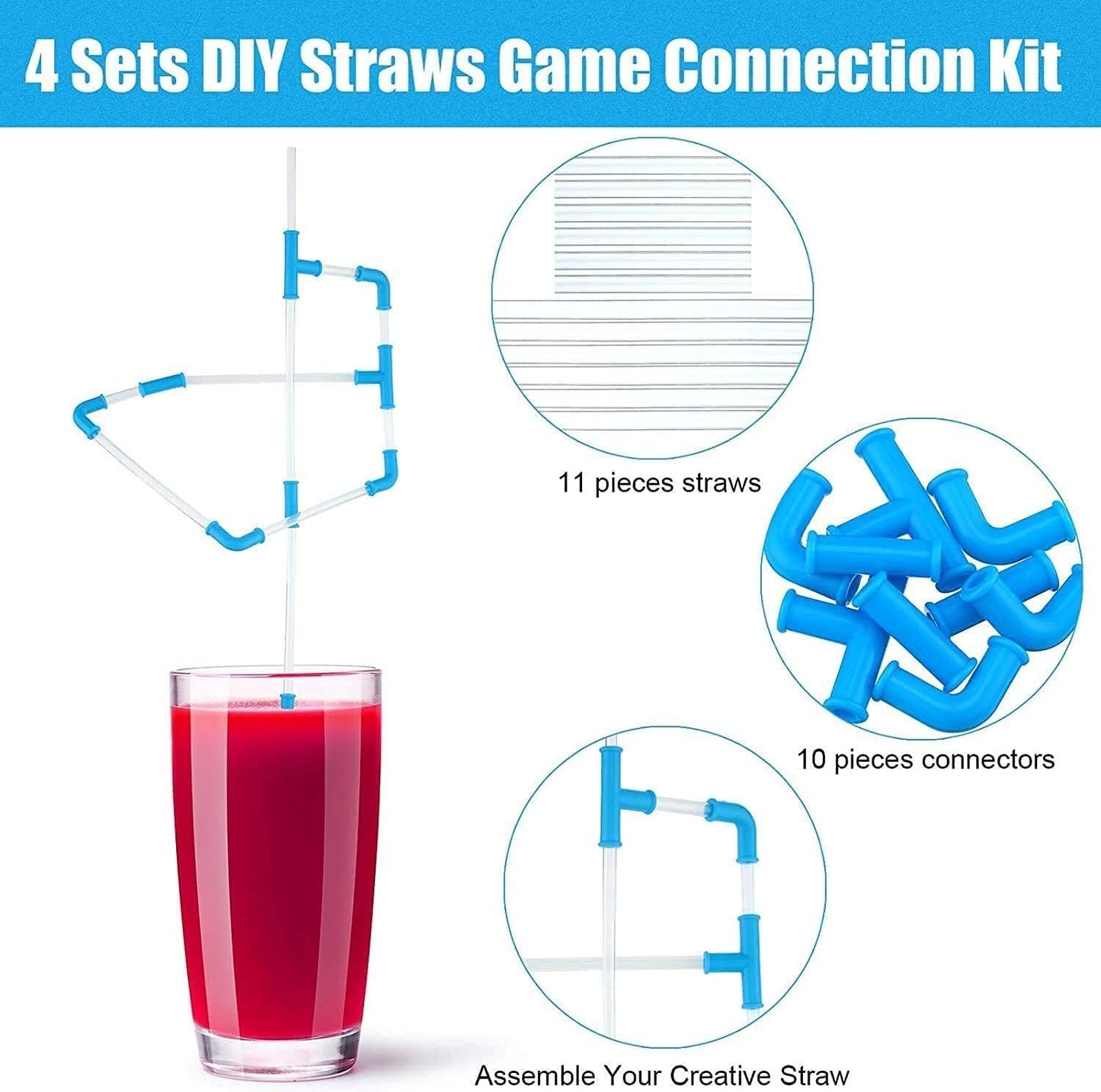 DIY Crazy Straws Kit - 30 PCS