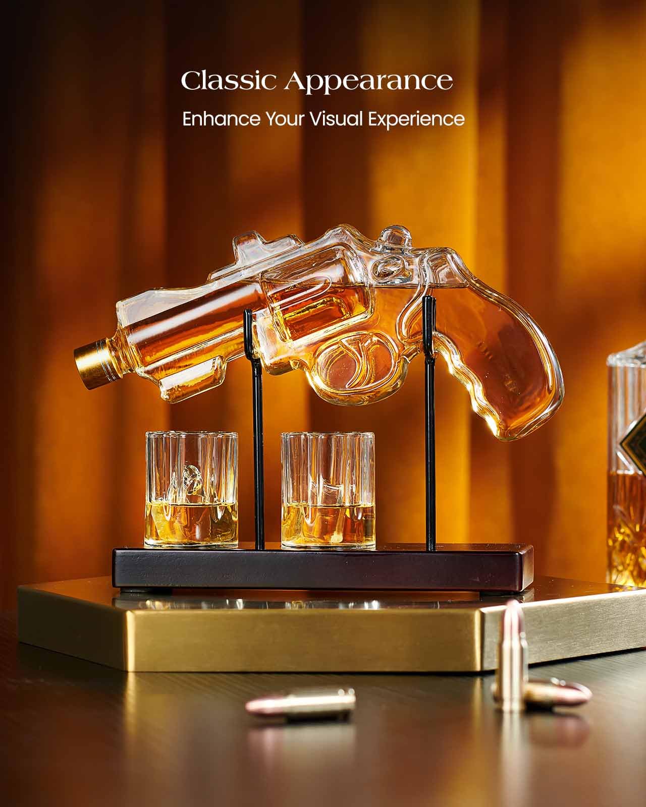Gun Whiskey Decanter Set