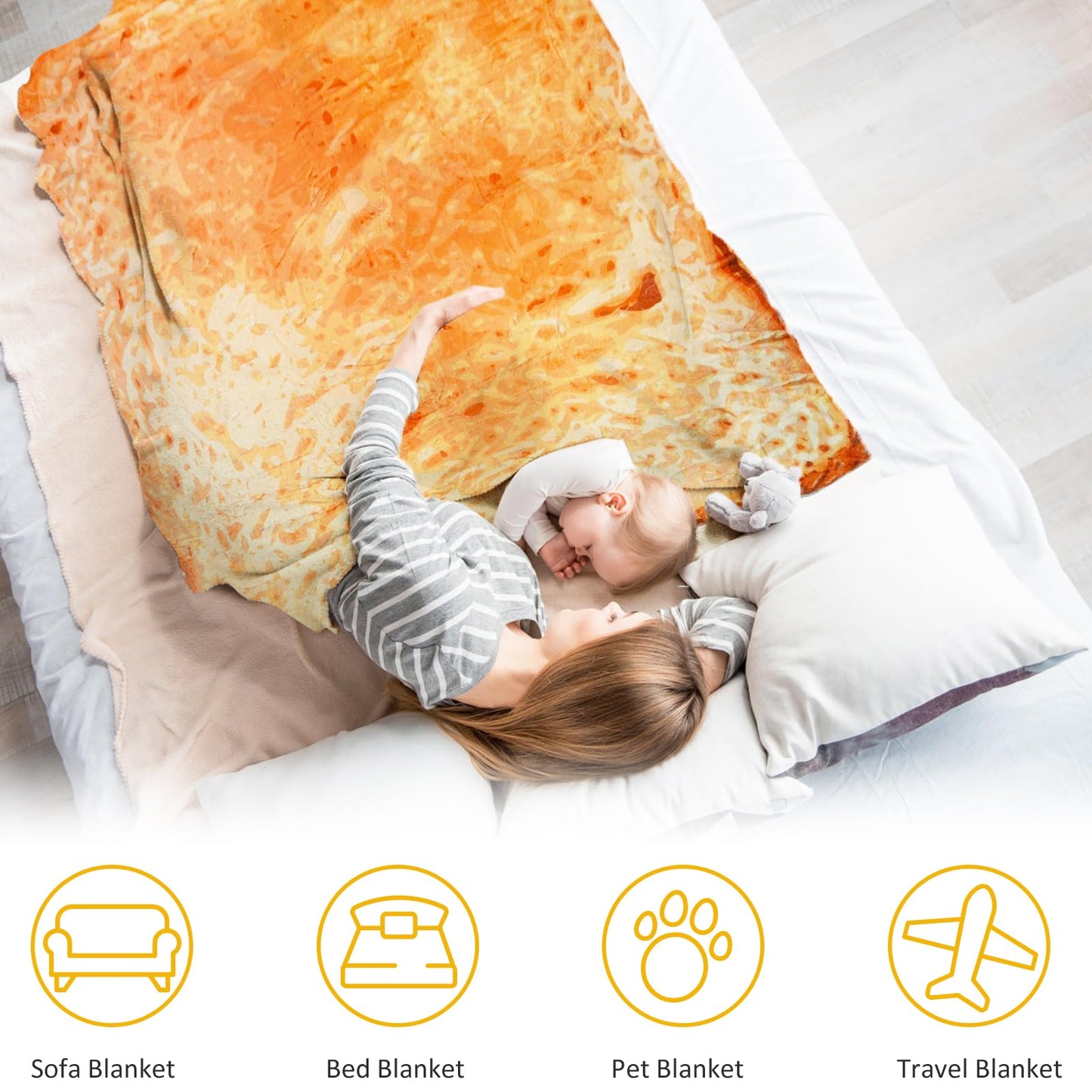 Toast Bread Throw Blanket