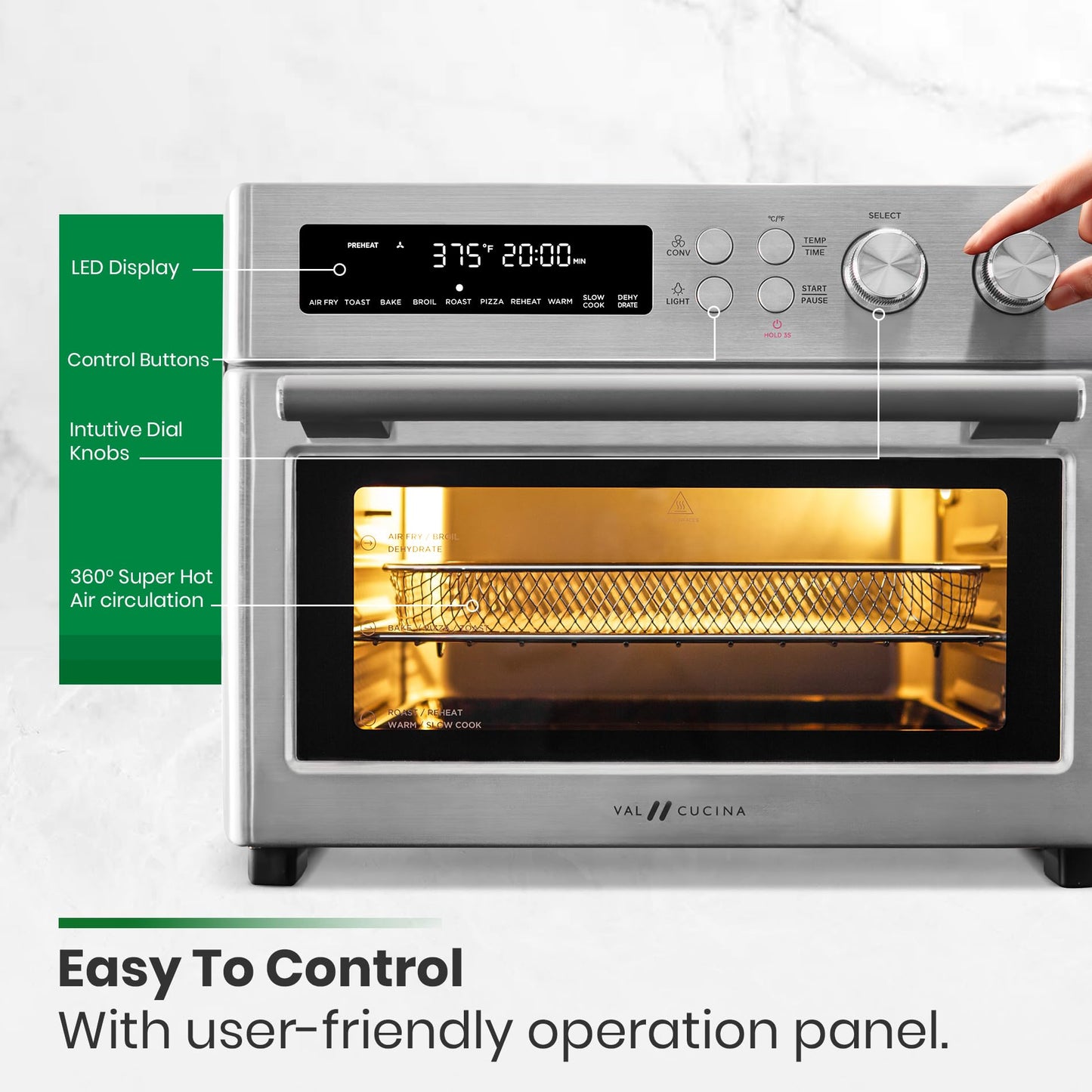 Infrared Heating Air Fryer Toaster Oven