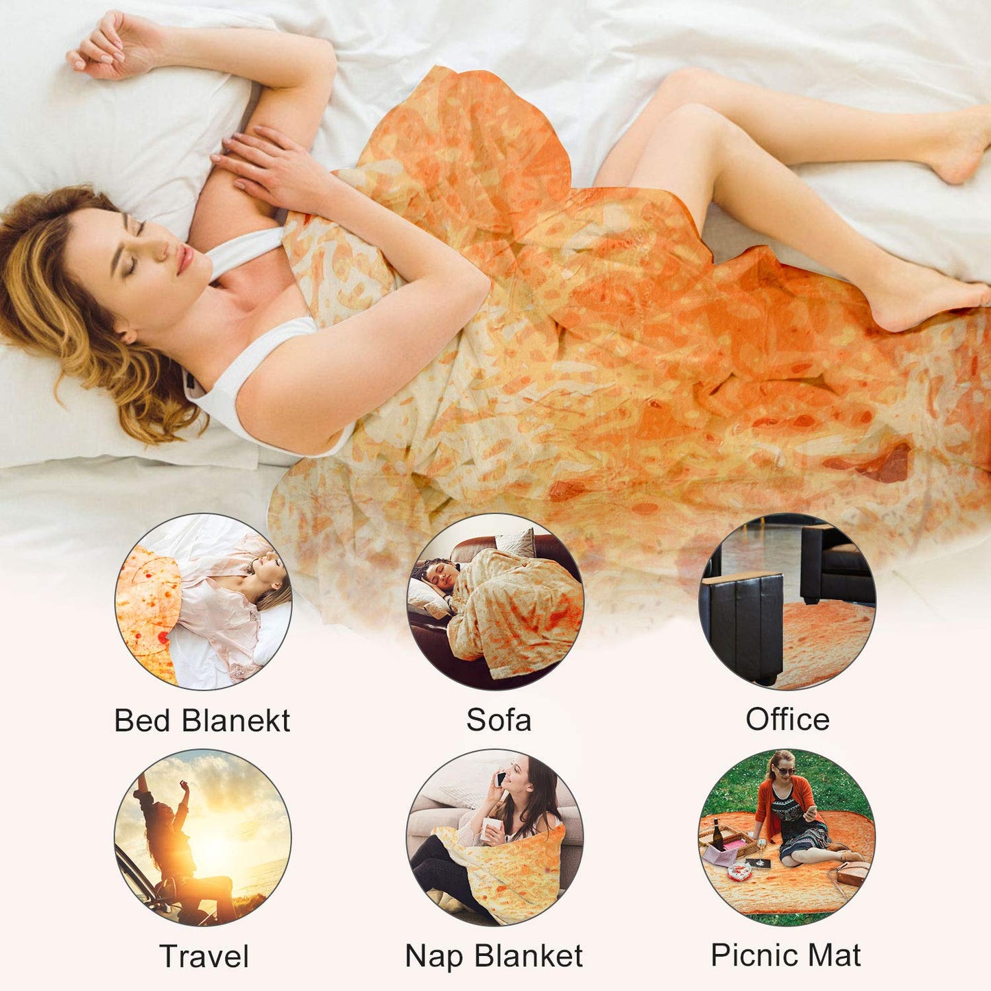 Toast Bread Throw Blanket