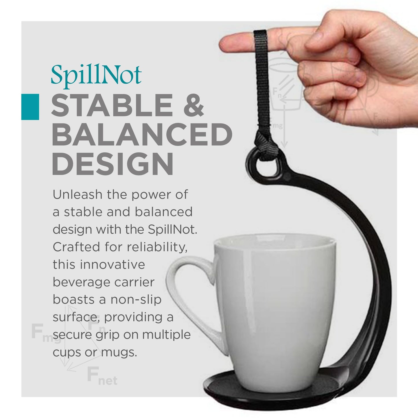 SpillNot - Non-Slip Cup Holder Drink Tray