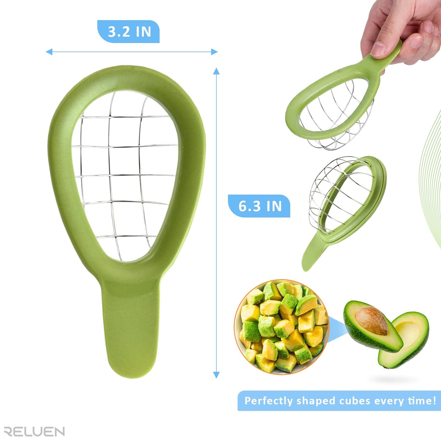 Handy Avocado and Food Cubing Tool