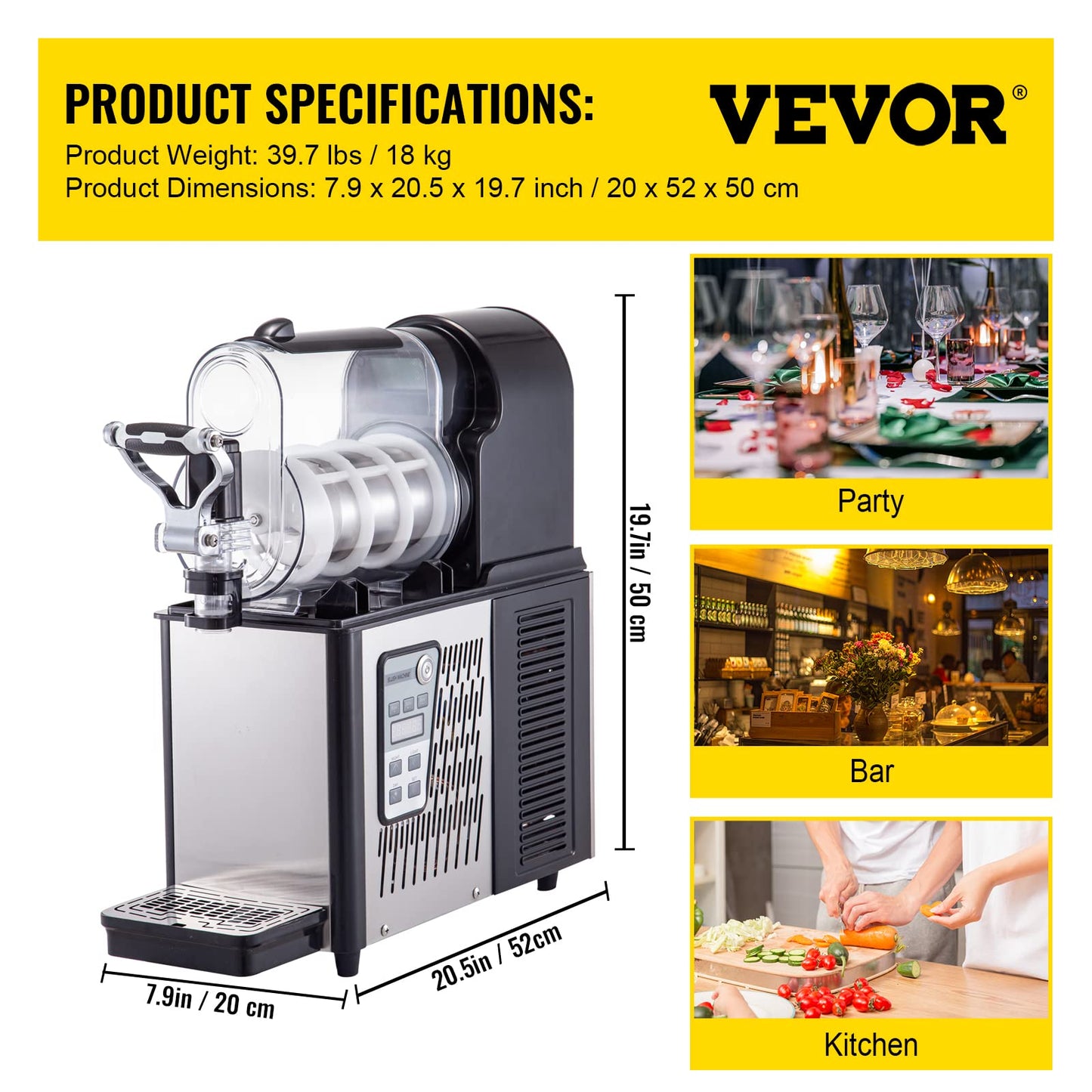 Slushy Machine for Home and Commercial Use