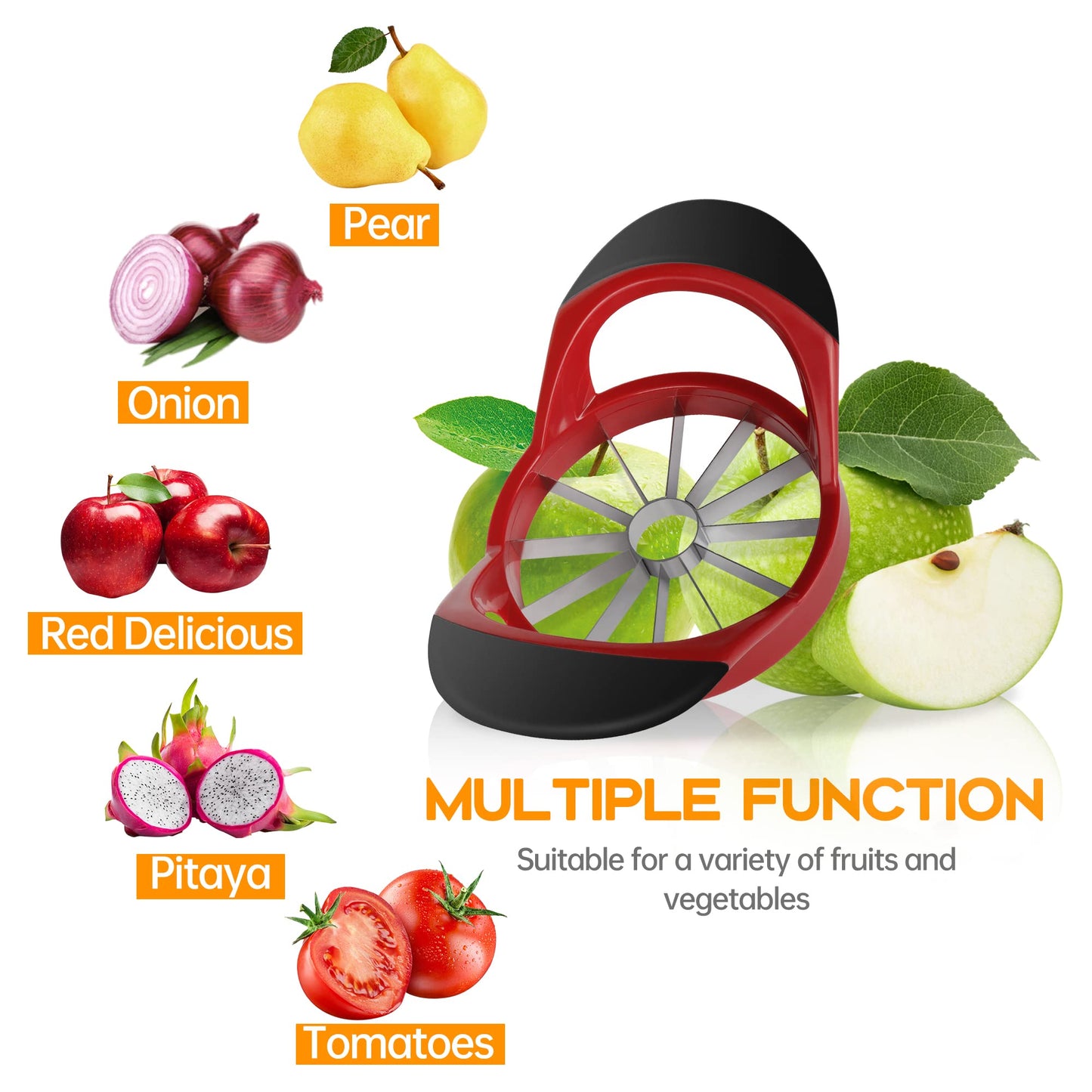 Apple Cutter and Slicer - Stainless Steel