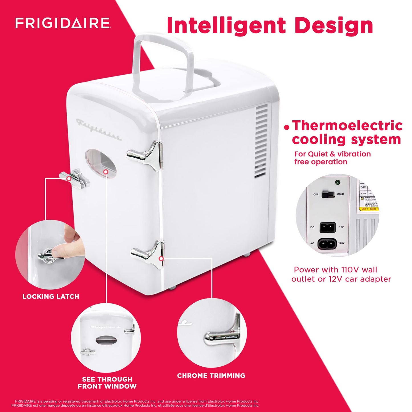 Compact White Mini Fridge