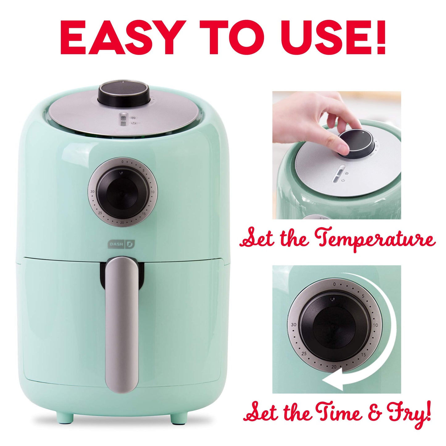 Compact Air Fryer Oven - 2 Quart