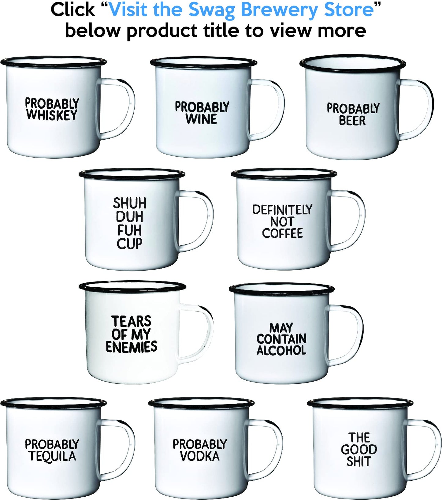 Tears of My Enemies Enamel Coffee Mug