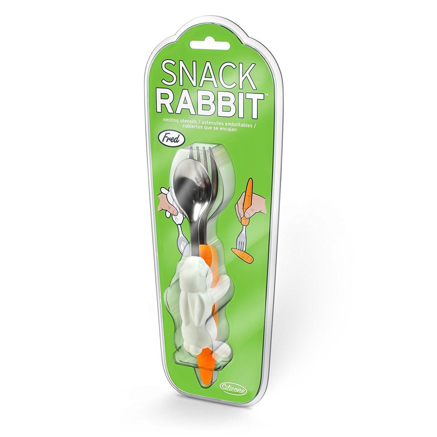 Snack Rabbit Bunny and Carrot Utensils