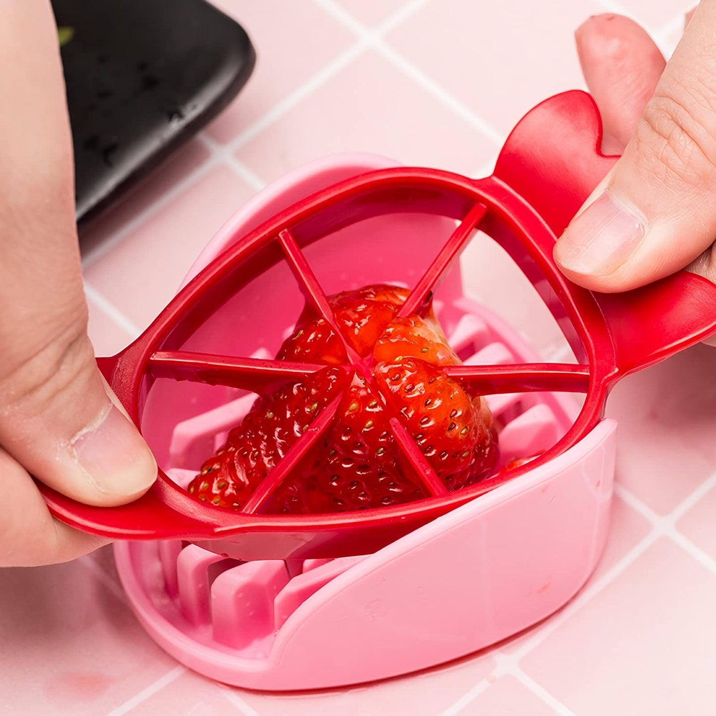 Strawberry Stem Remover and Slicer Set