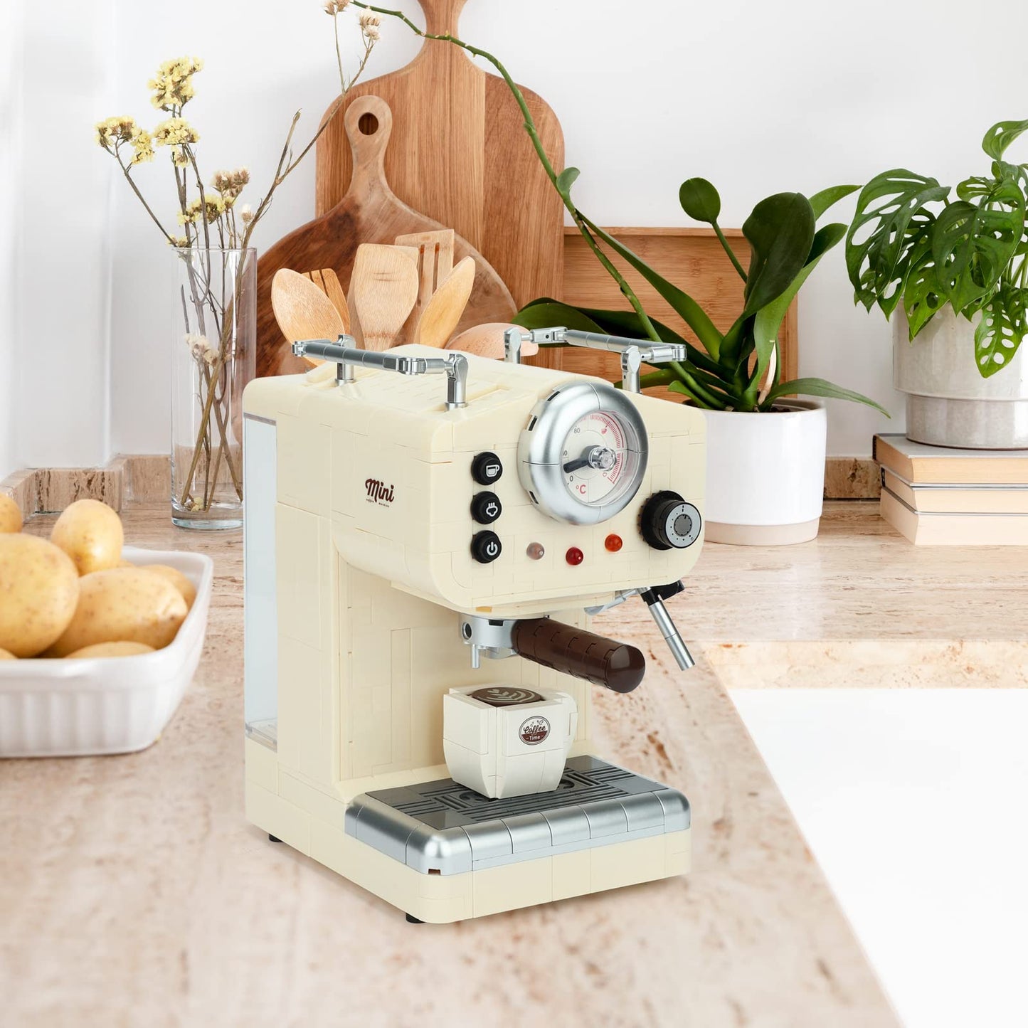Coffee Machine Toy Building Set