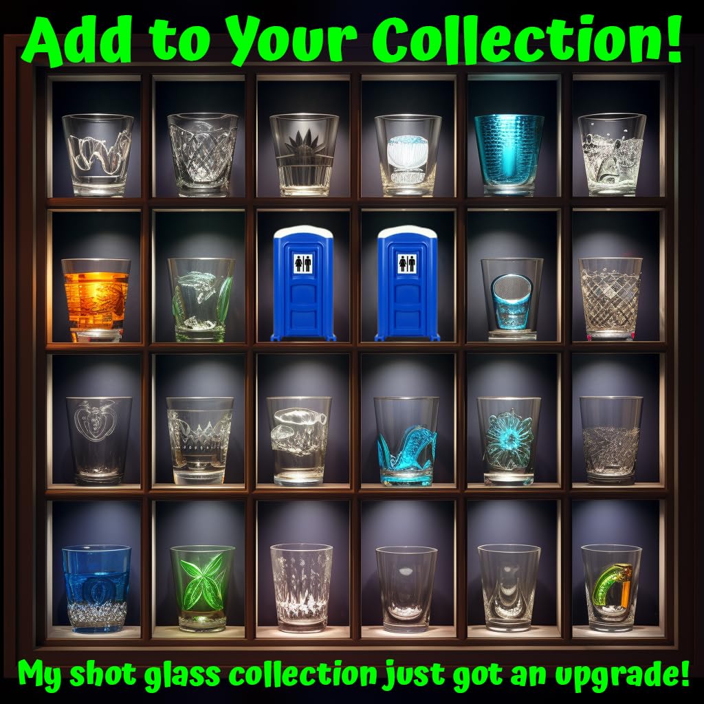 Porta Potty Shot Glasses - Funny Gag Gift