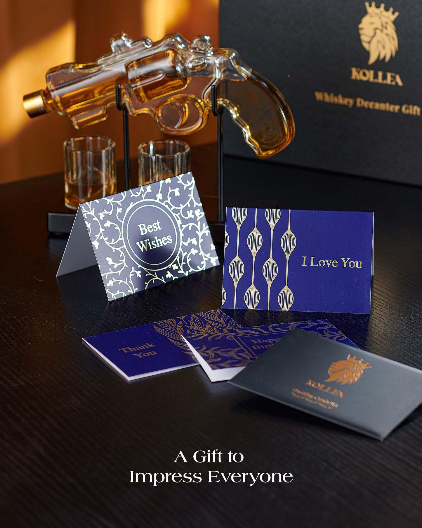 Gun Whiskey Decanter Set
