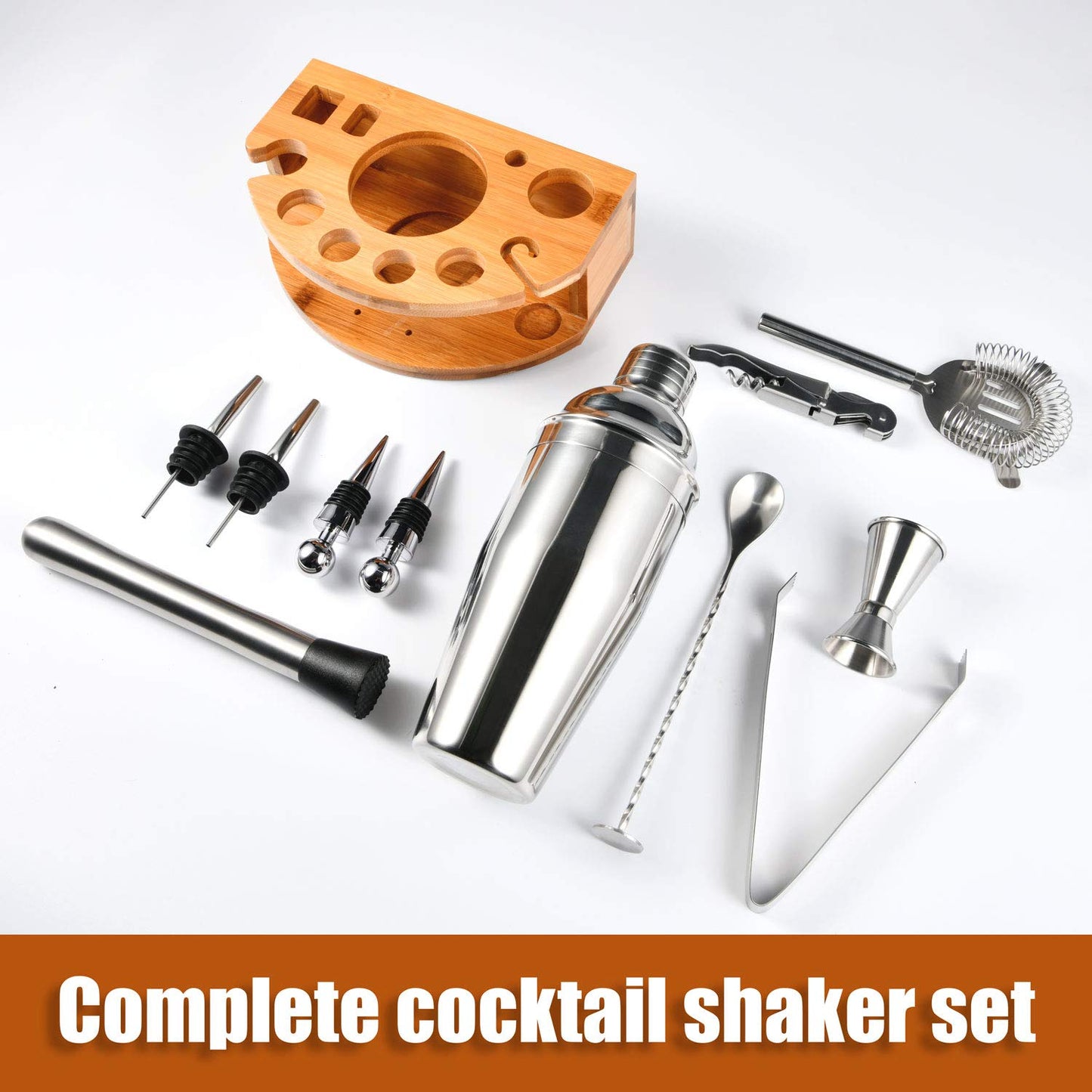 Complete Cocktail Shaker Mixology Set