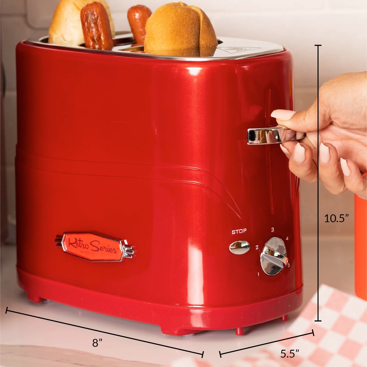 2 Slot Hot Dog and Bun Toaster