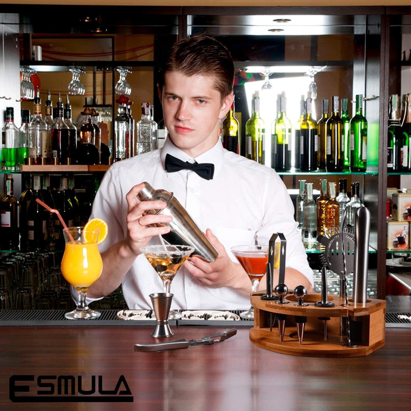 Complete Cocktail Shaker Mixology Set