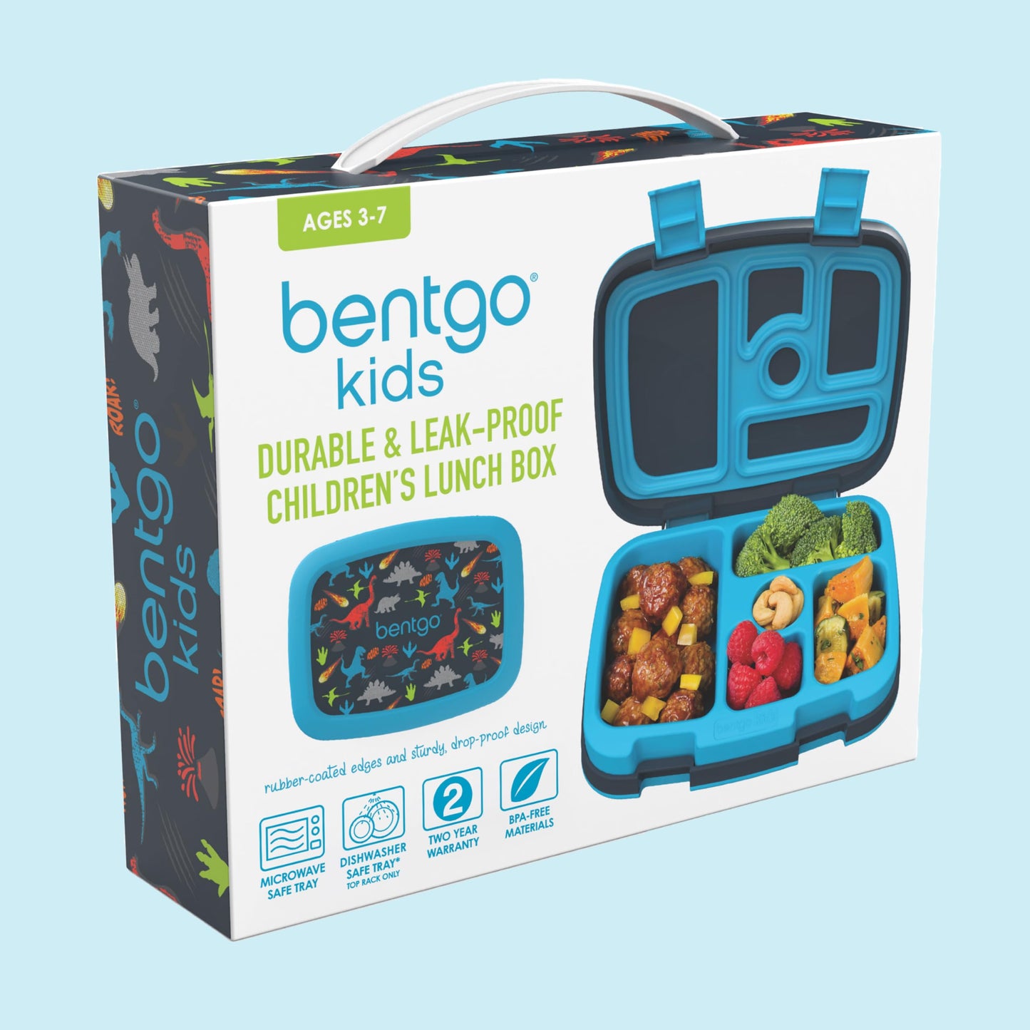 Kids Leak-Proof Bento Lunch Box | Dinosaur Print