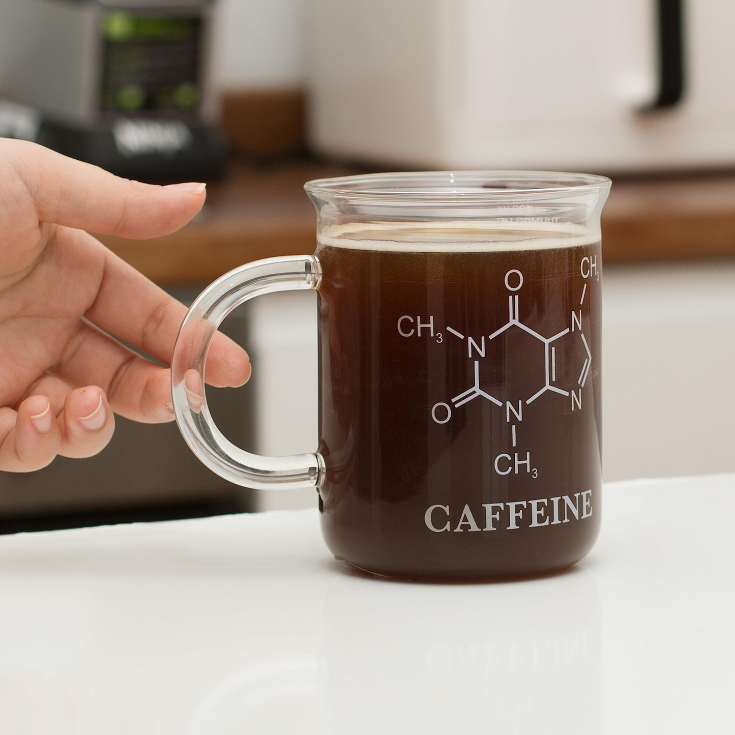 Glass Chemistry Caffeine Mug