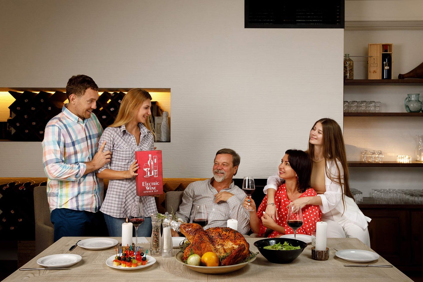 Electric Wine Opener Set with Charger