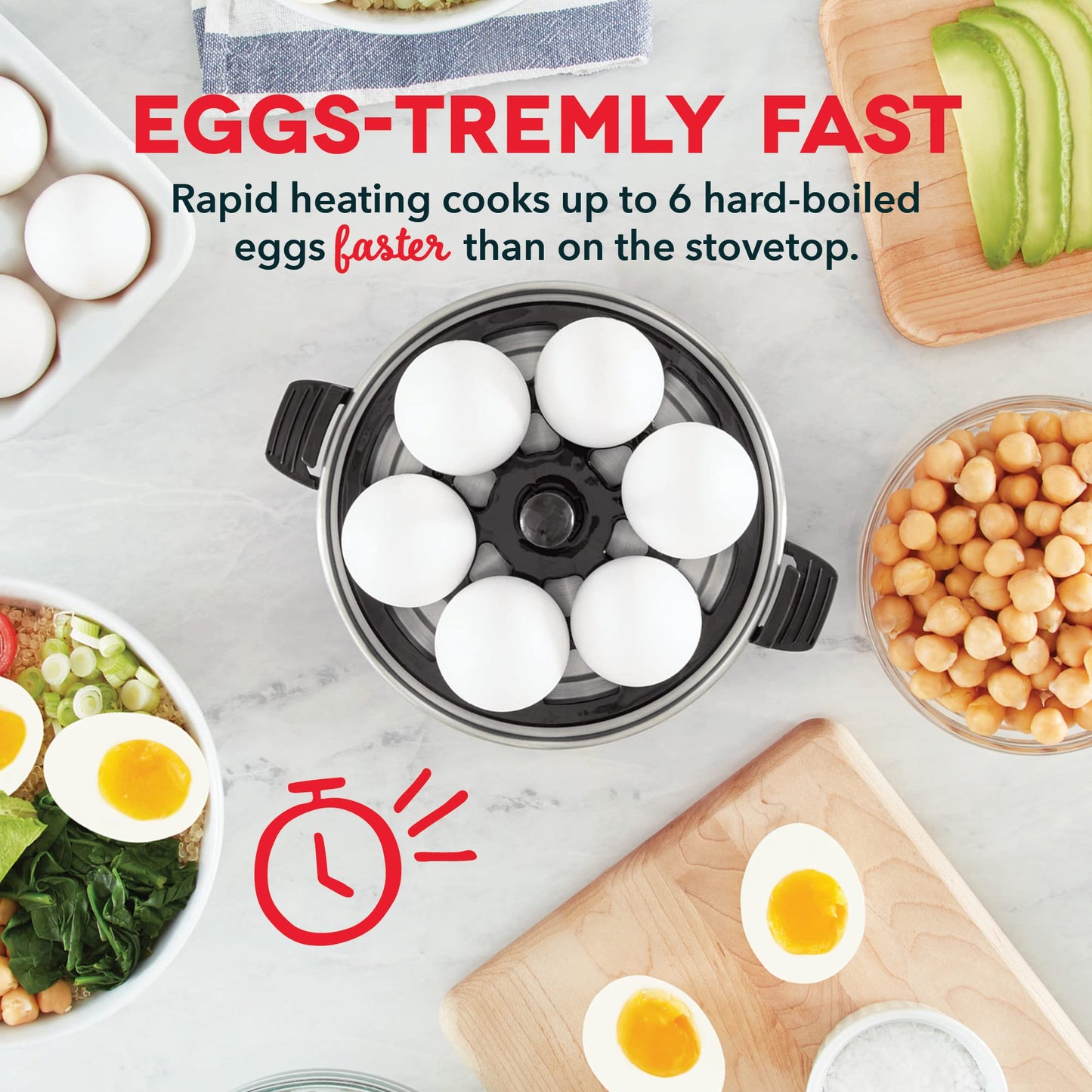 Rapid Egg Cooker - 6 Egg Capacity