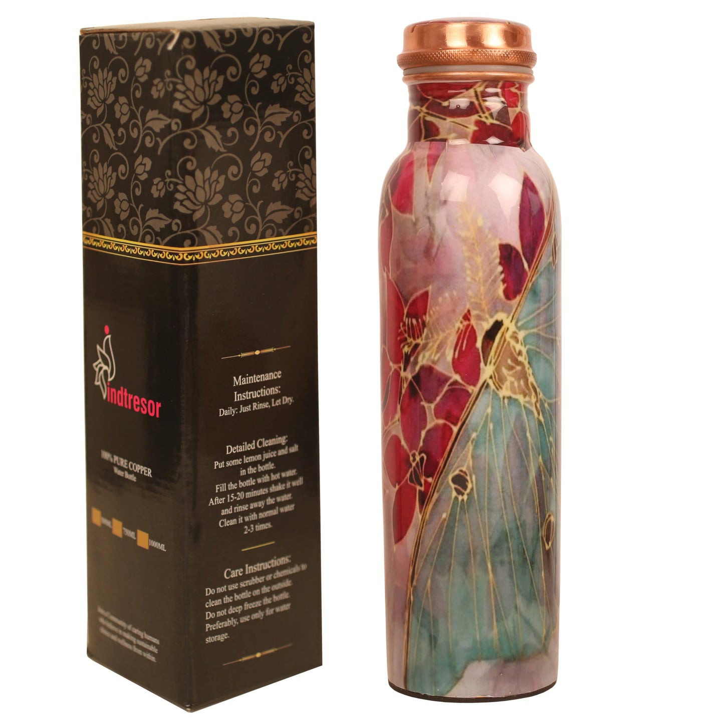 Handcrafted Copper Water Bottle