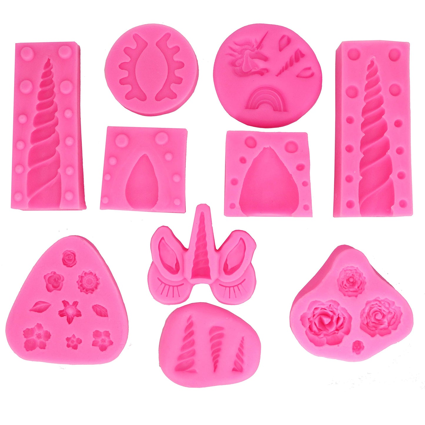 Unicorn Silicone Cake Topper Mold Set