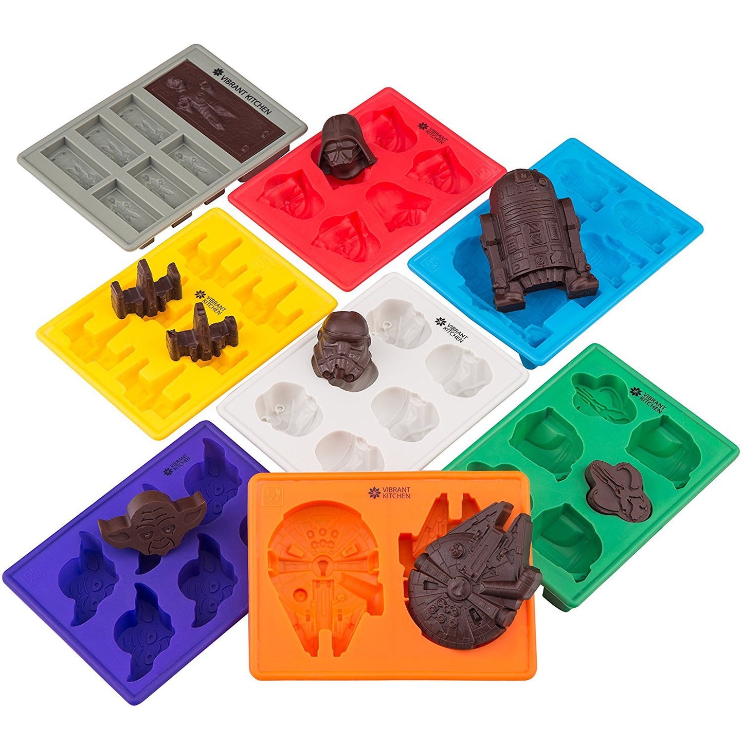 Star Wars Silicone Ice Cube Molds - Set of 8