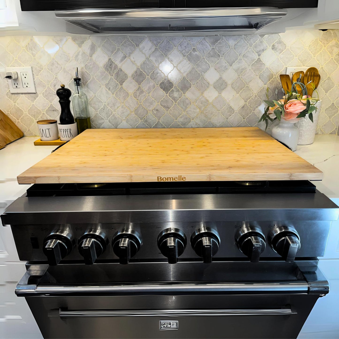 Extra Large Cutting Board - Dual Sided Stovetop Cover Noodle Board