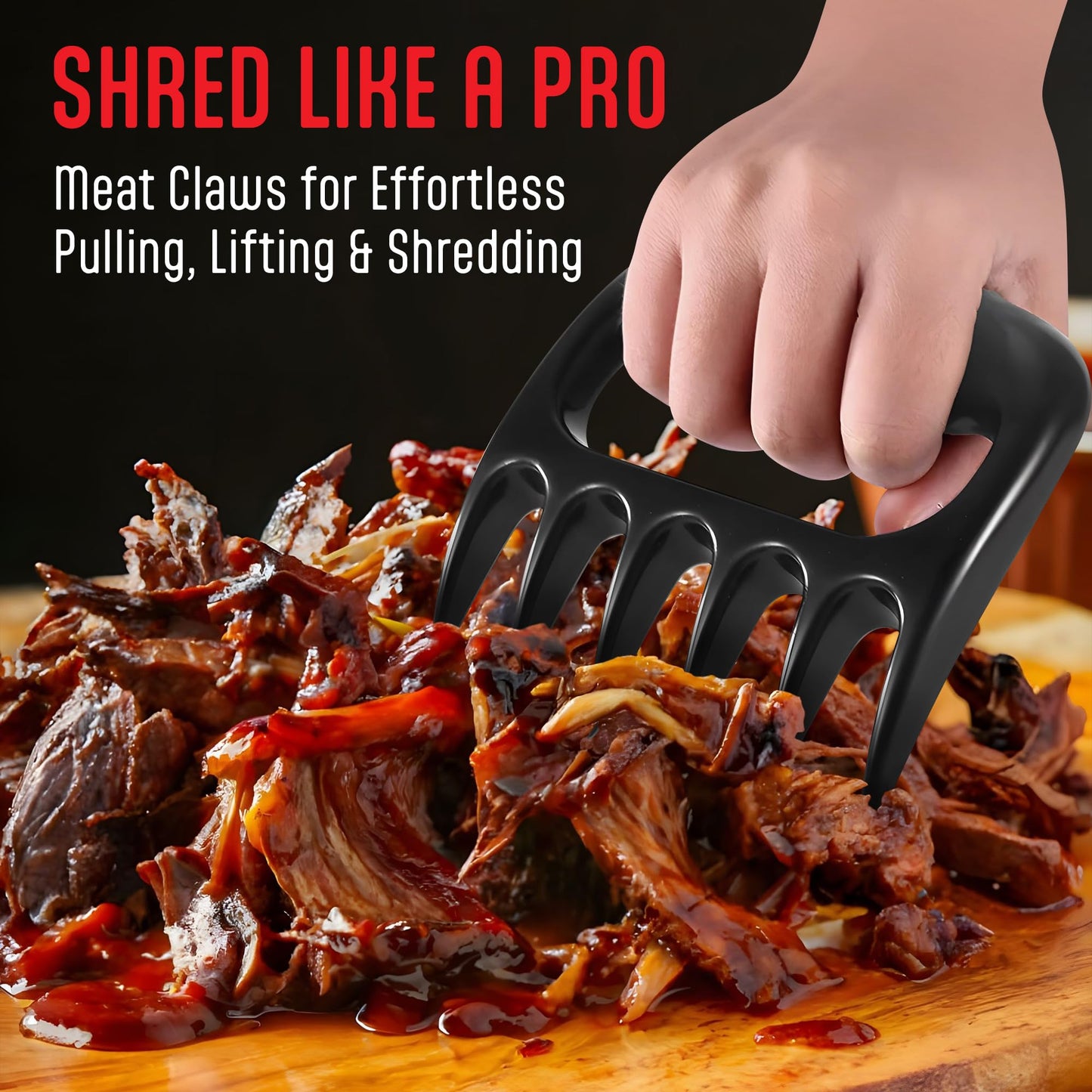 Meat Claws for Shredding - Heat Resistant and Dishwasher Safe